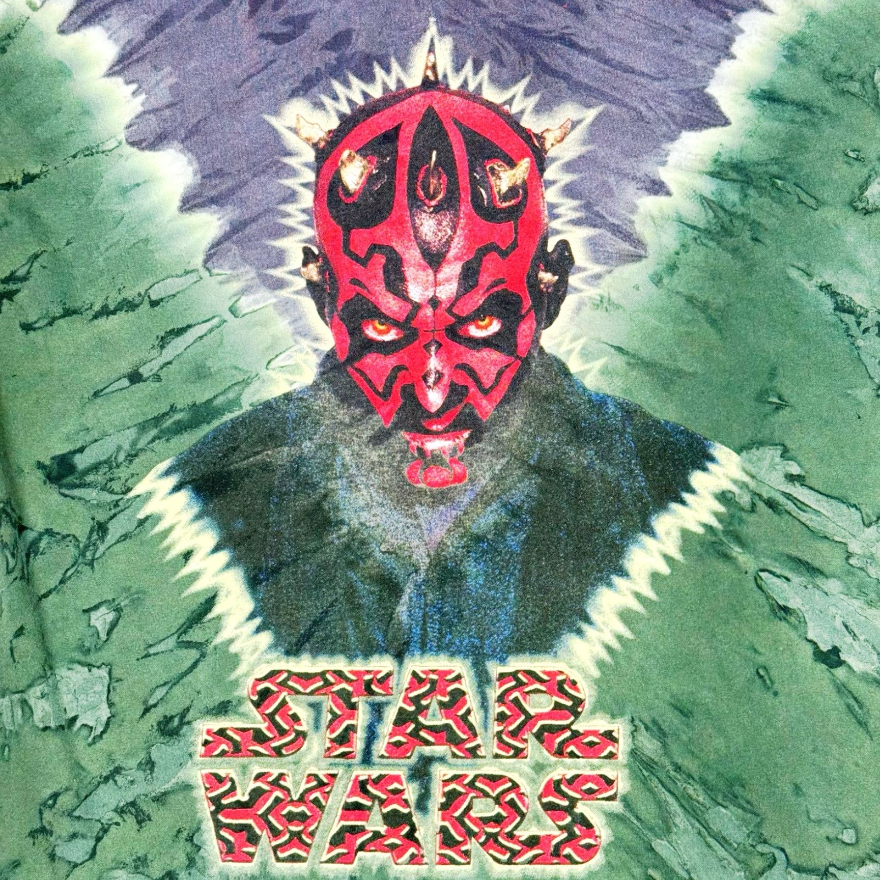 Star Wars VINTAGE Star Wars T-Shirt Darth Maul Episode 1 Tie Dye Men’s Large Green Crew Neck Short Sleeve 90s Stars"} Size US L / EU 52-54 / 3 - 2 Thumbnail