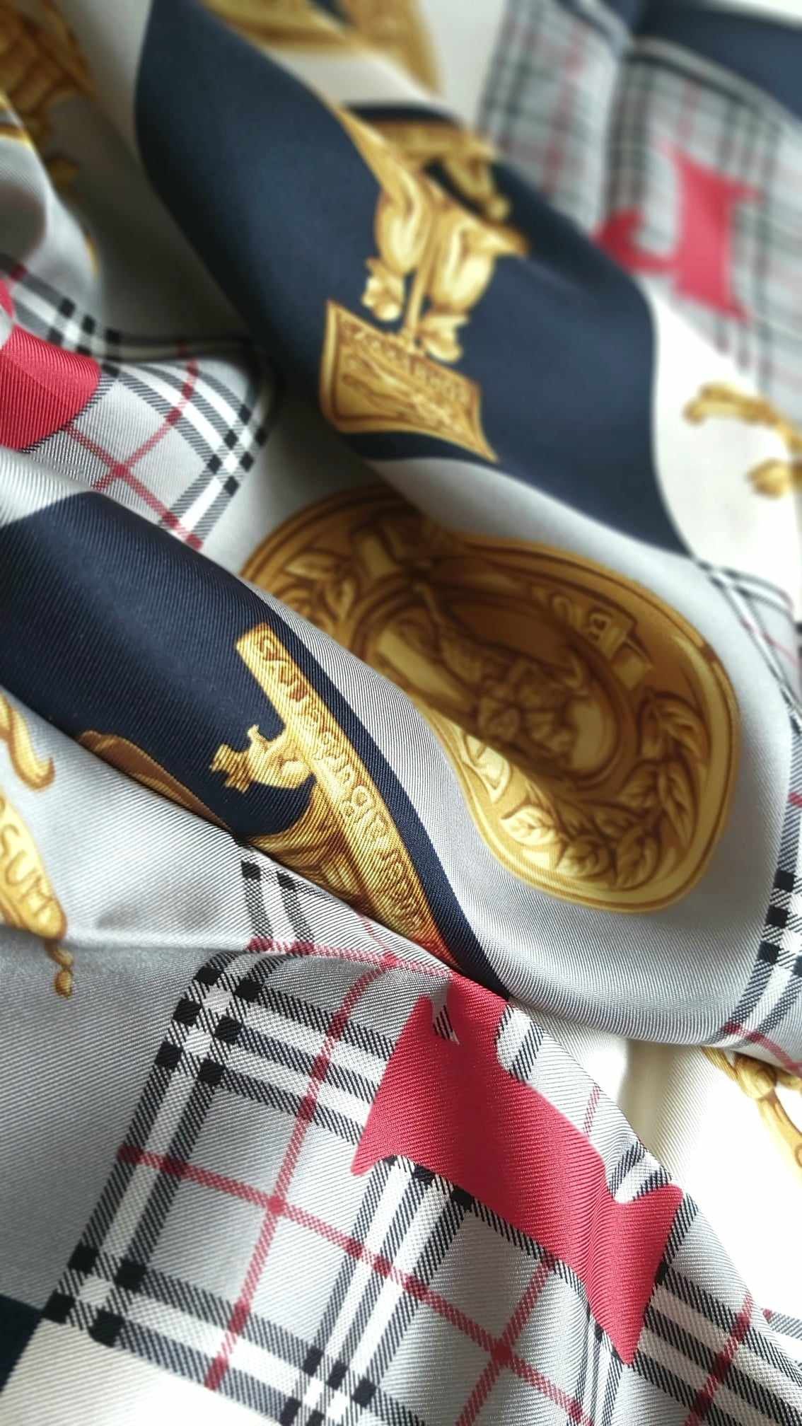 Burberry × Vintage Burberry's silk scarf Size ONE SIZE - 3 Thumbnail