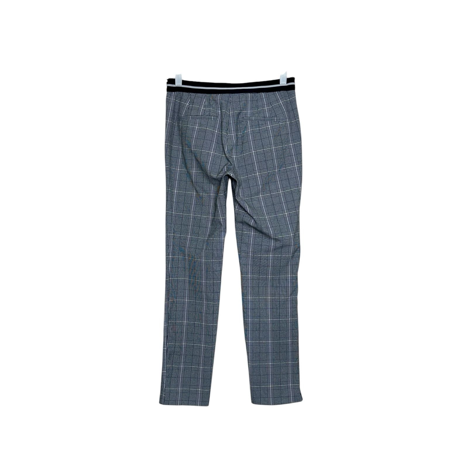 Zara Zara blue plaid straight leg mid rise ankle pants size M Size 28" / US 6 / IT 42 - 5 Thumbnail