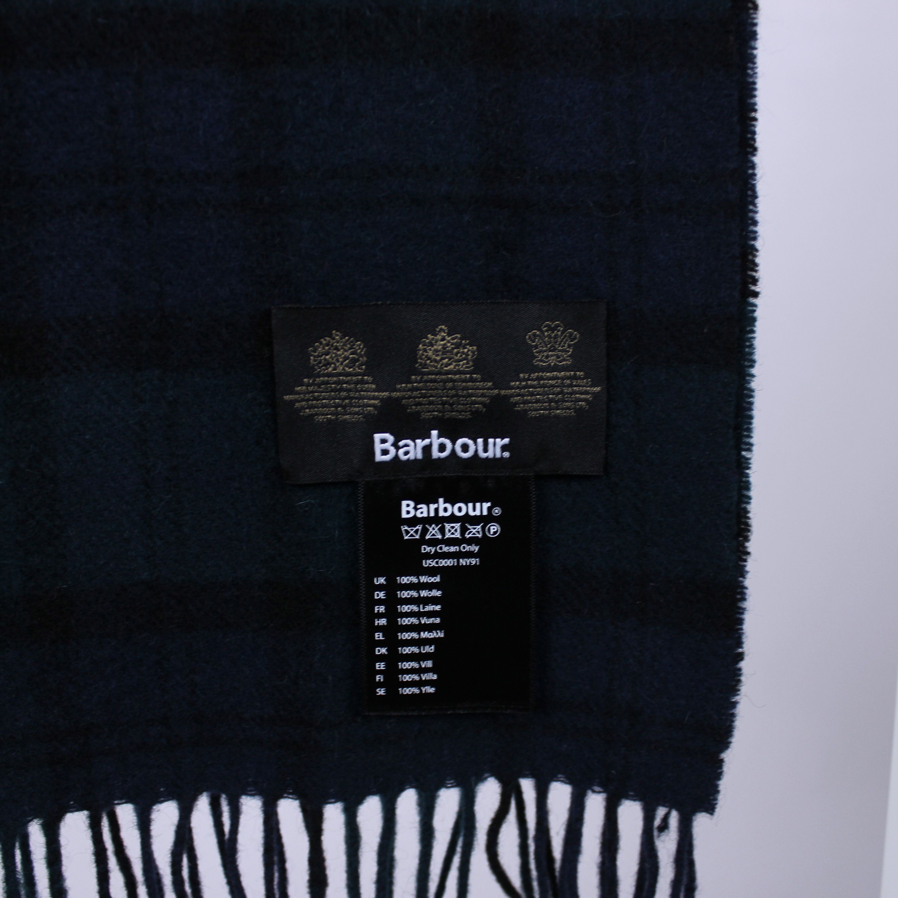 Barbour Barbour scarf men wool rare one size green Size ONE SIZE - 6 Thumbnail
