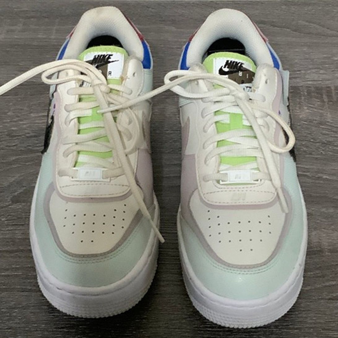 Nike Nike Air Force 1 Shadow White Multi Women’s Size 8 USED Size US 8 / IT 38 - 1 Thumbnail