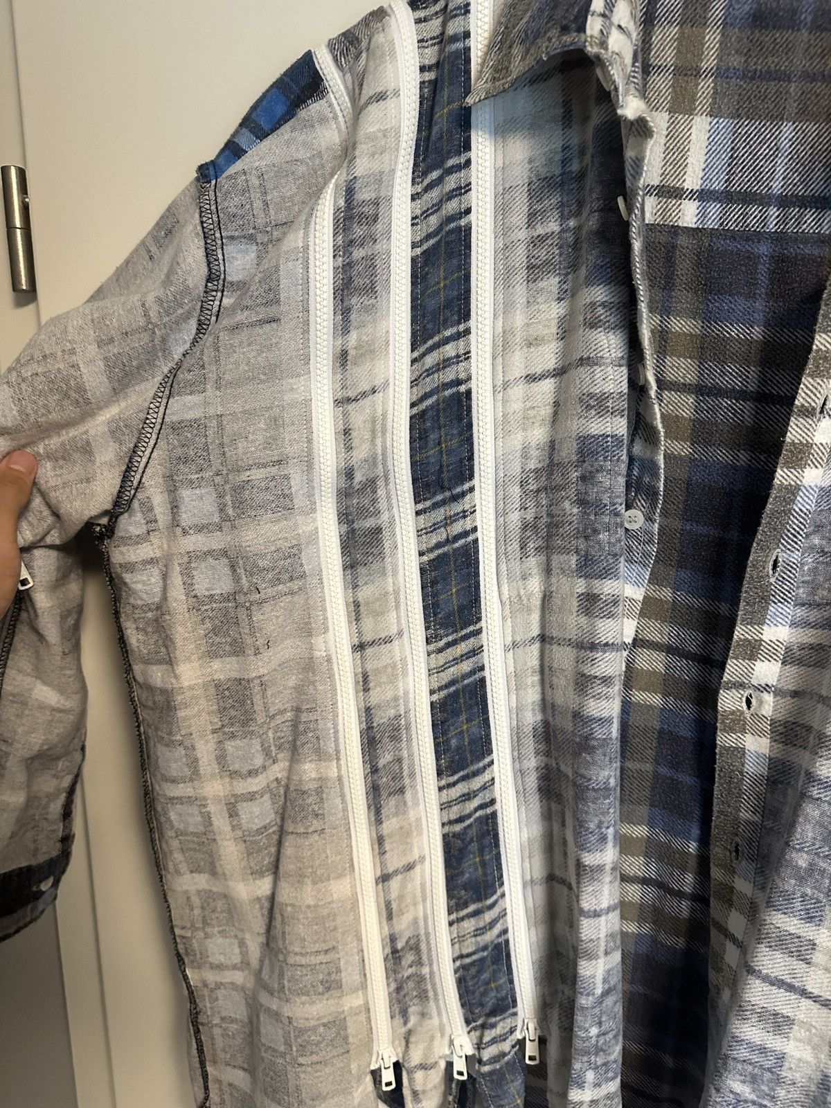 Needles Rebuild by Needles 7 cit Flannel blue white one size fit big Size US L / EU 52-54 / 3 - 4 Thumbnail
