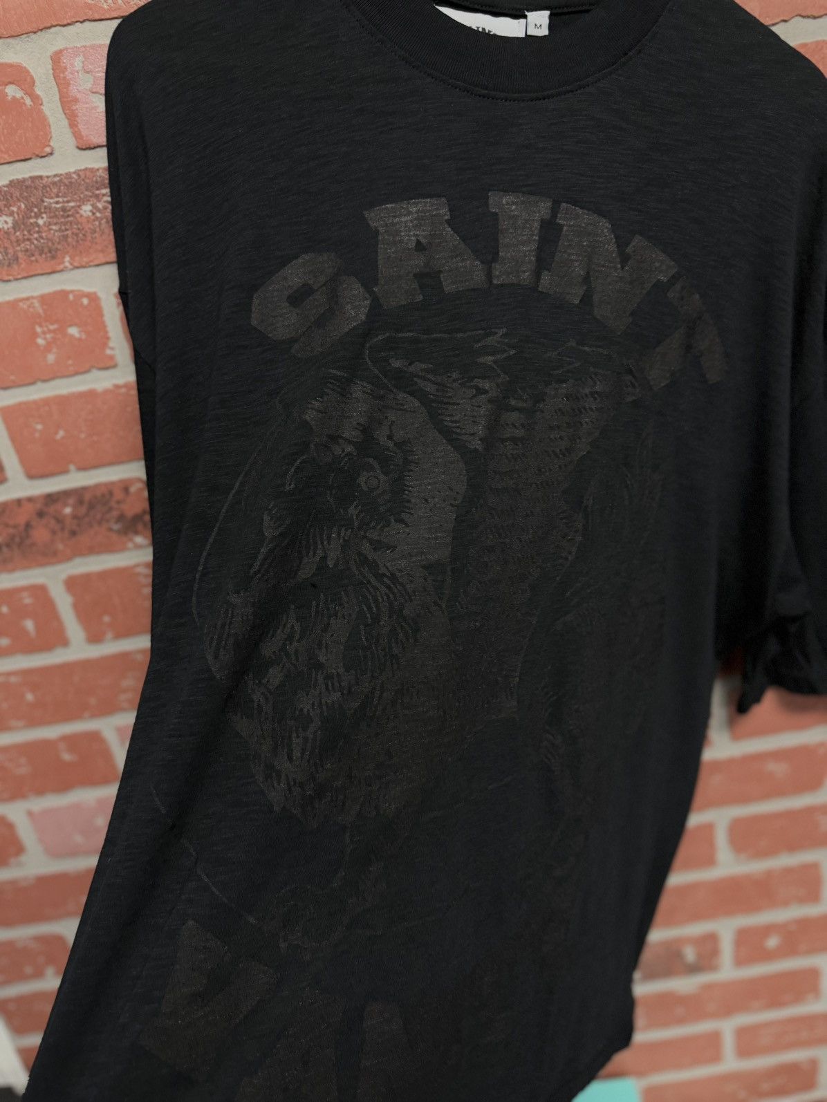Saint Vanity Saint Vanity Monochromatic Tee Shirt Black Size M (NEW) Size US M / EU 48-50 / 2 - 4 Thumbnail