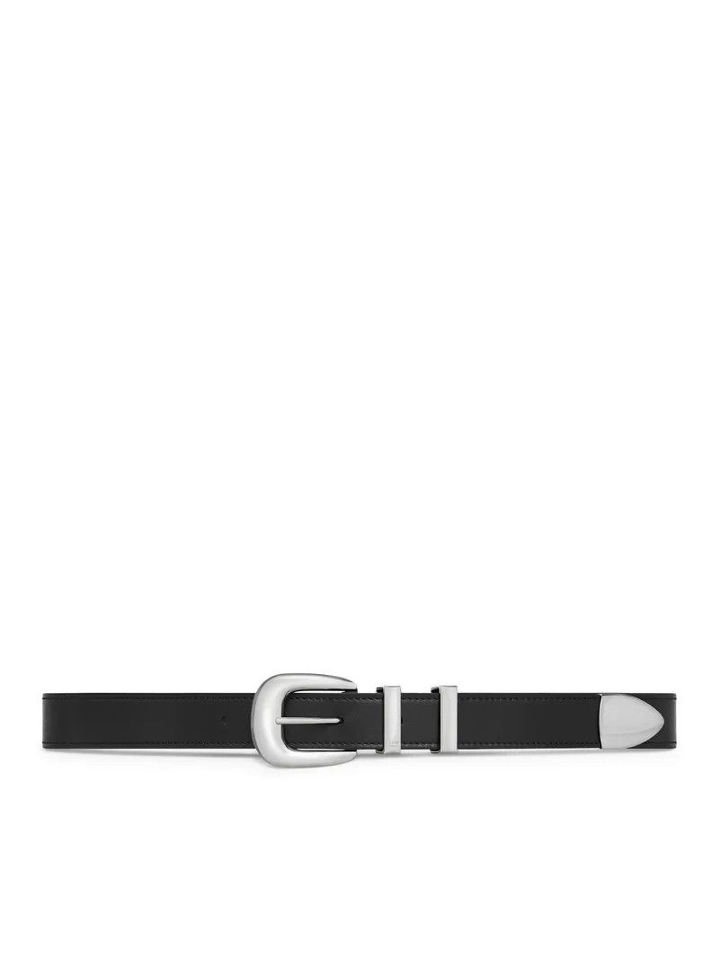 Celine CELINE $660 Black Medium Western Belt New & Authentic Size ONE SIZE - 1 Thumbnail