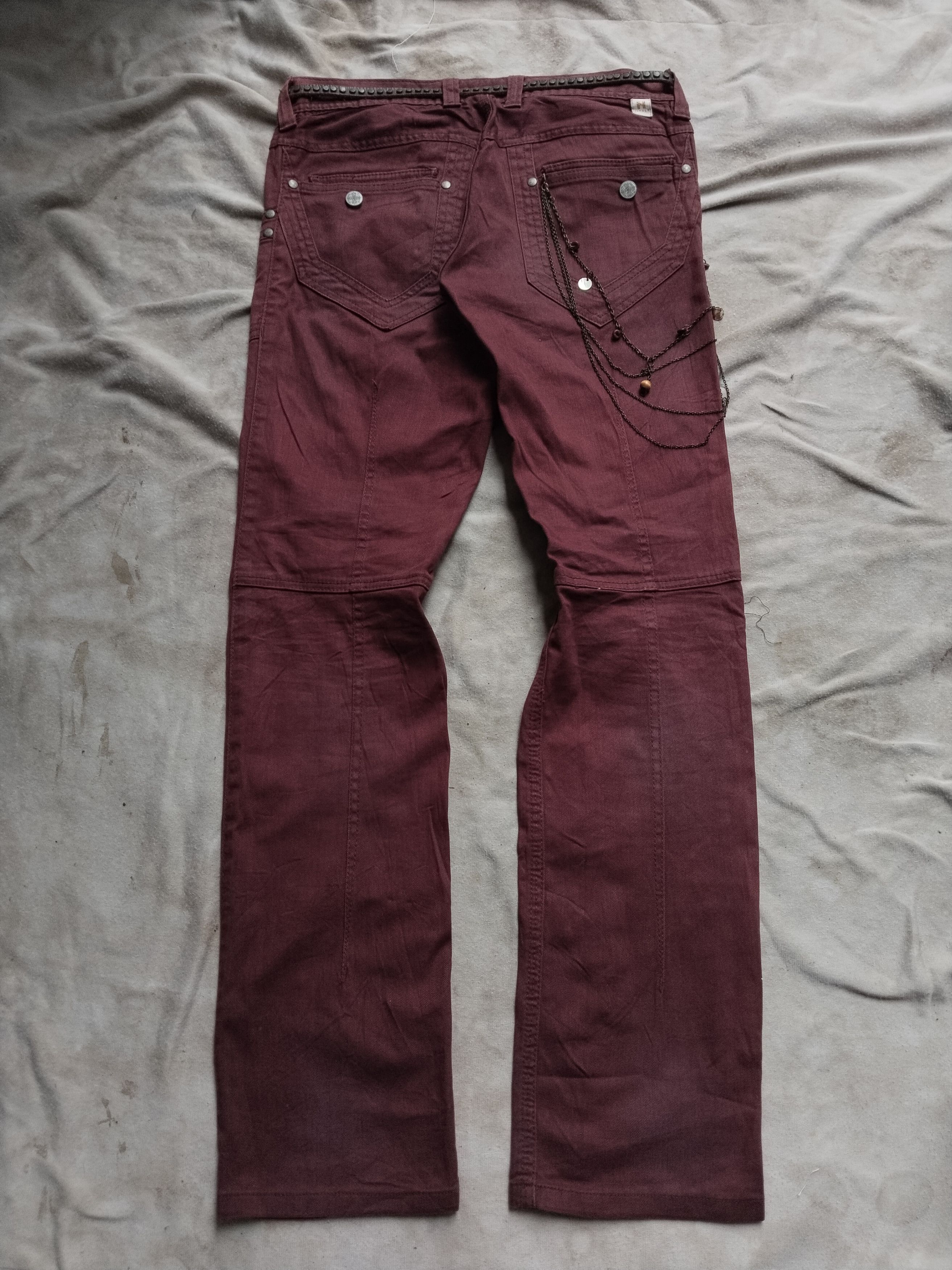 HIDEAWAYS × If Six Was Nine × Le Grande Bleu (L.G.B.) Hideaways NCFM maroon jean Size US 32 / EU 48 - 3 Thumbnail