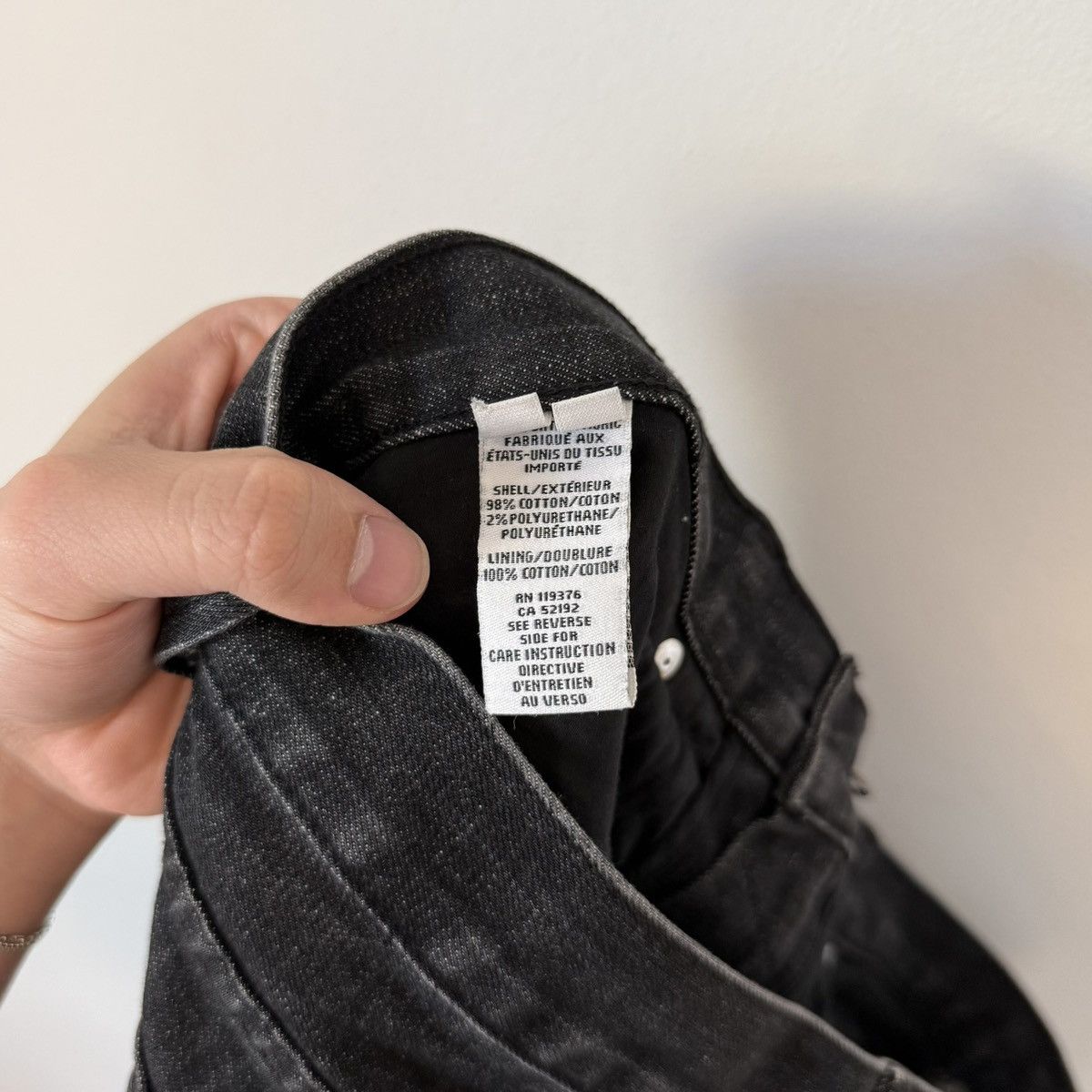 Helmut Lang Vtg Helmut Lang Rubber Strip Denim Archival Hedi ERD Grunge Size US 33 - 16 Thumbnail