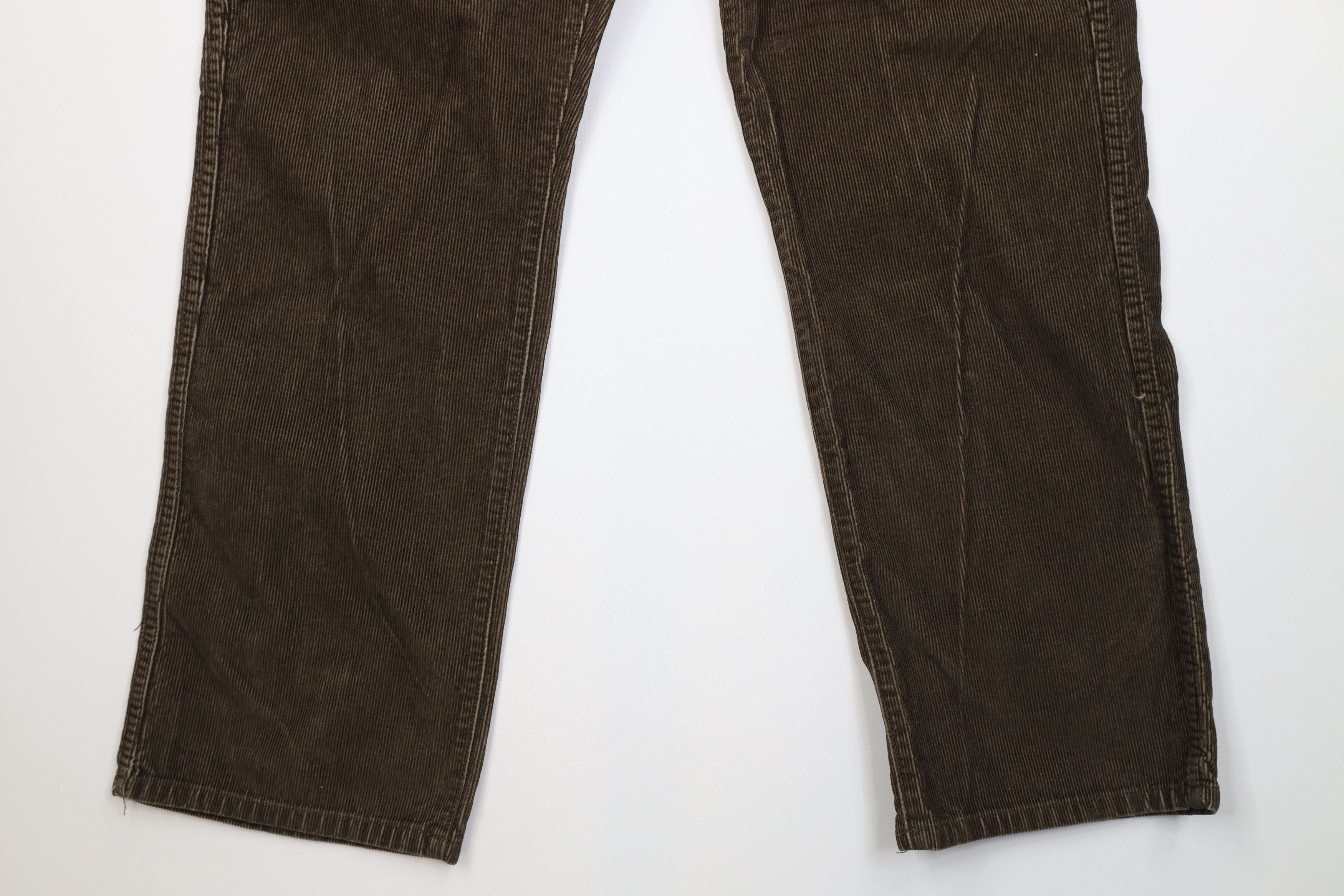 L.L. Bean Vintage LL Bean Wide Leg Corduroy Chino Pants Brown Cotton Size US 36 / EU 52 - 4 Thumbnail