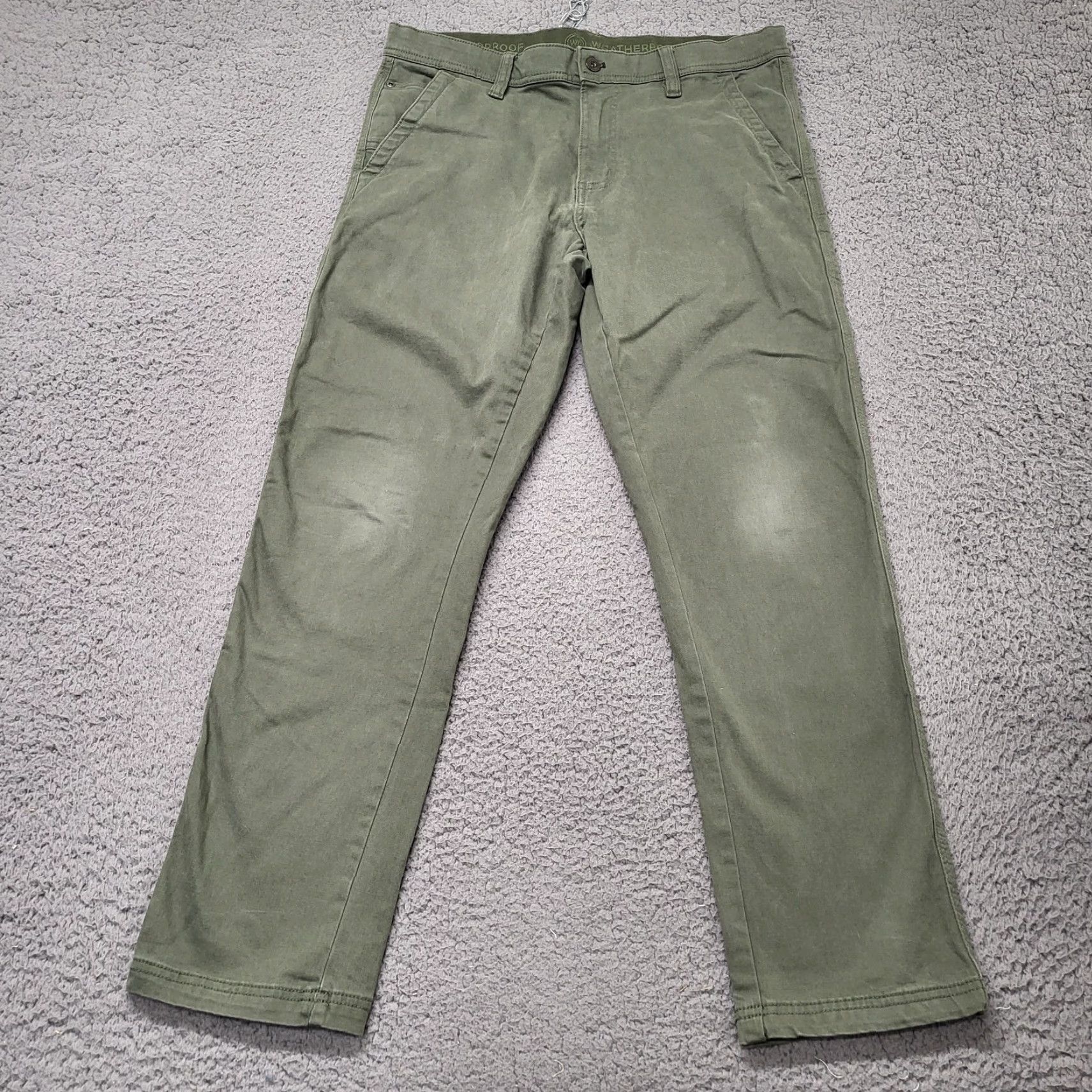 Weatherproof Weatherproof Utility Pants Men's 32x30 5-Pocket Tech Military Green Jeans Size US 32 / EU 48 - 2 Thumbnail