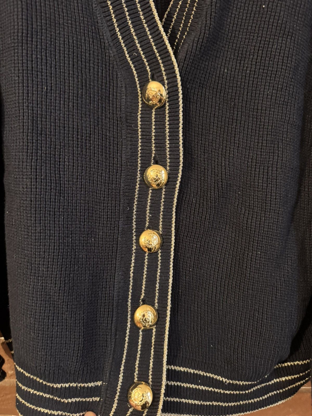 Valentino Valentino Vintage 90s Cardigan Unisex L Designer Hype Size US L / EU 52-54 / 3 - 4 Thumbnail