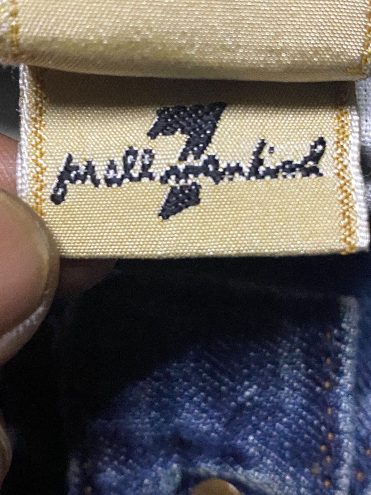 7 For All Mankind × The Great China Wall Vintage 7 All Mind Kind Faded Wash Distressed Flare Jeans Size US 31 - 22 Thumbnail