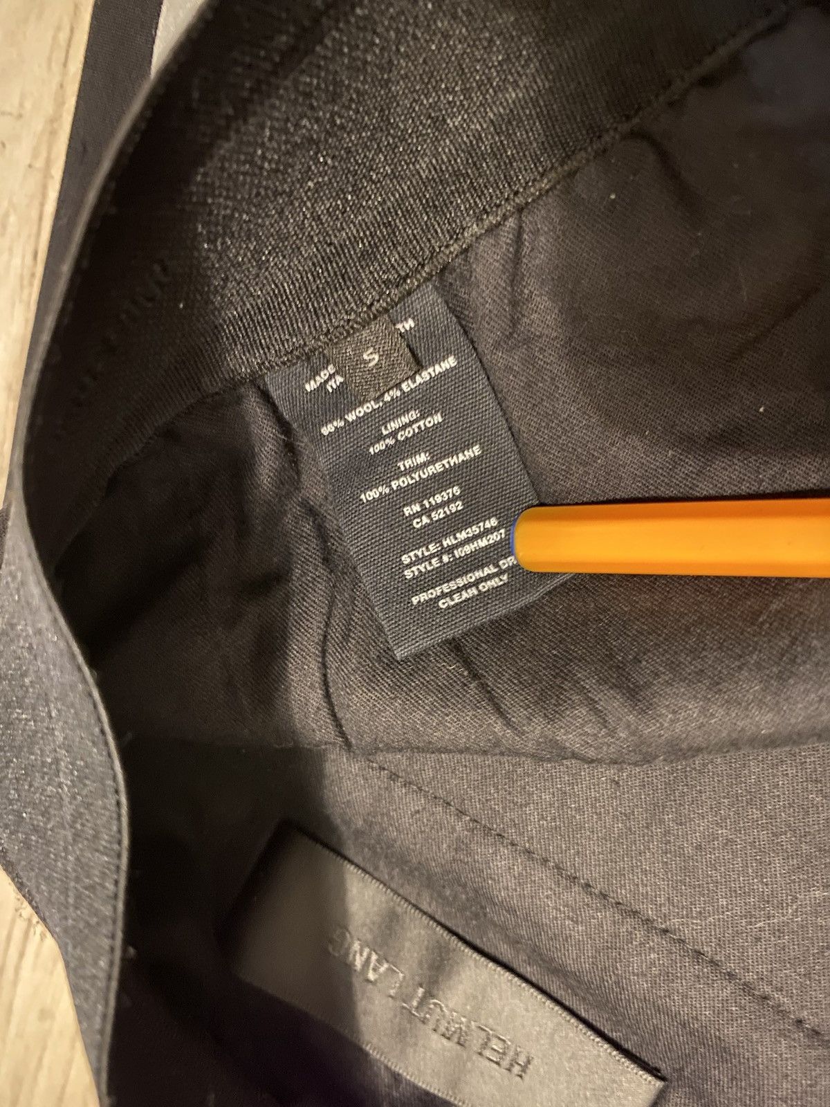 Helmut Lang Helmut Lang Reflective Stripes Black Wool Track Pants Size US 30 / EU 46 - 11 Thumbnail