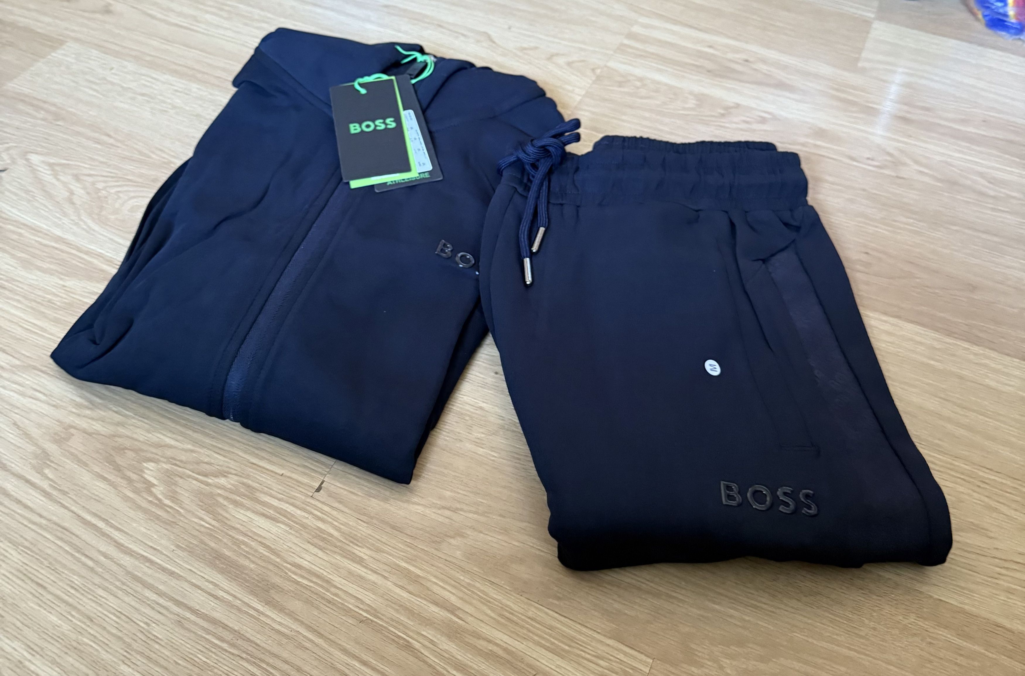 Hugo Boss Boss Logo Detail Zip Tracksuit Set Dark Blue Size L Size US L / EU 52-54 / 3 - 1 Thumbnail