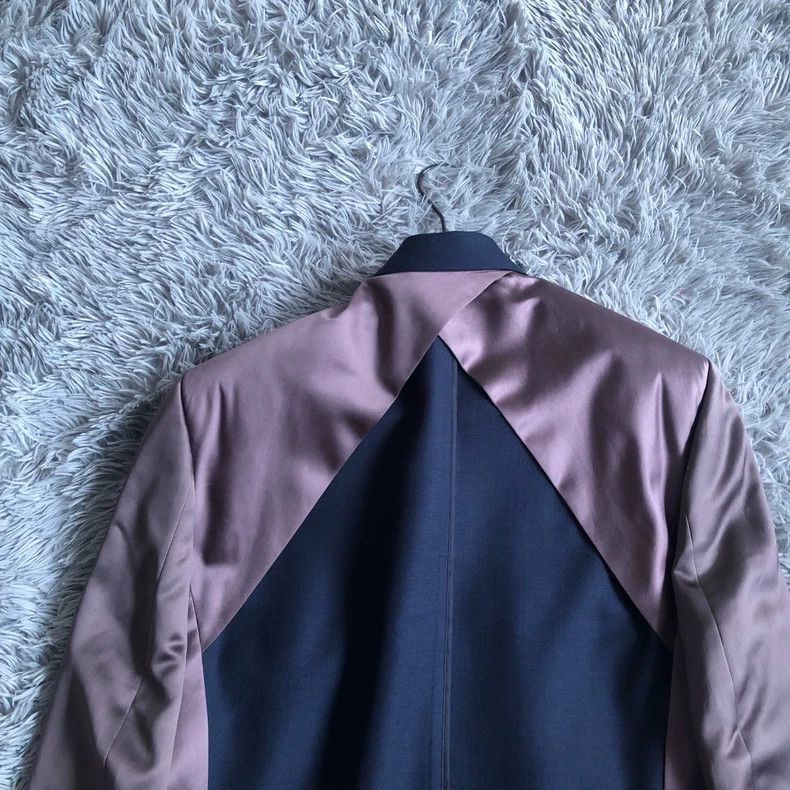 Dior Dior 19fw gray purple satin stitching suit jacket 2501-Next Size 50R - 8 Thumbnail