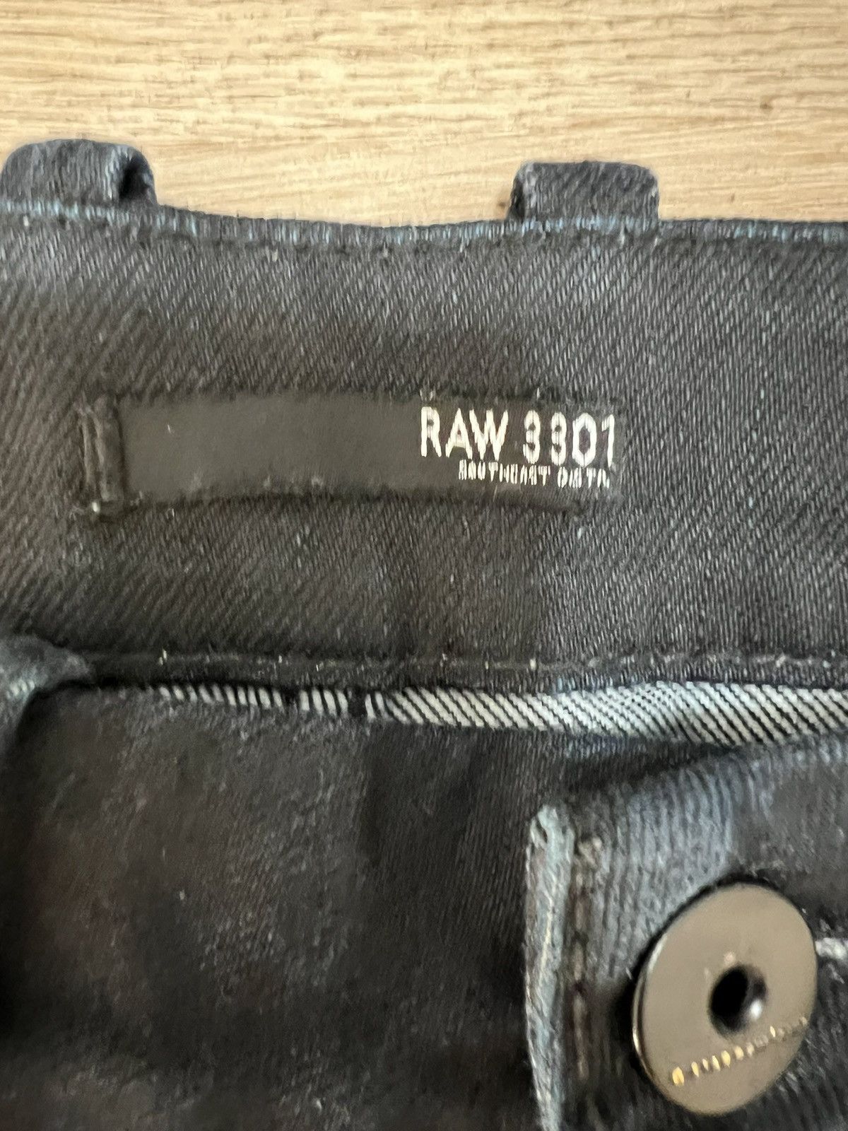 G-Star G-Star RAW Originals 3301 Coated Slim Jeans Size US 31 - 4 Thumbnail
