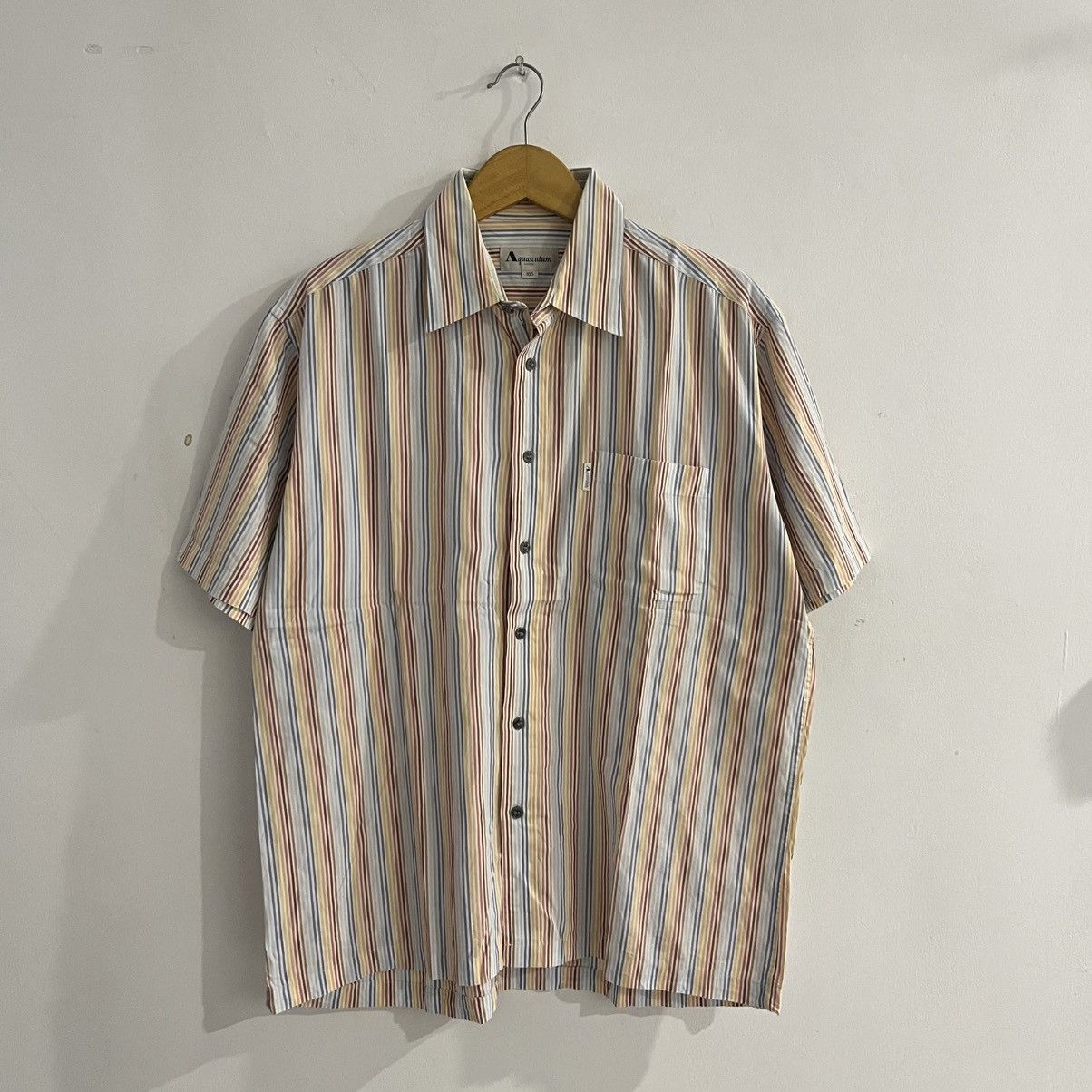 Aquascutum aquascutum - striped shirt Size US L / EU 52-54 / 3 - 1 Thumbnail