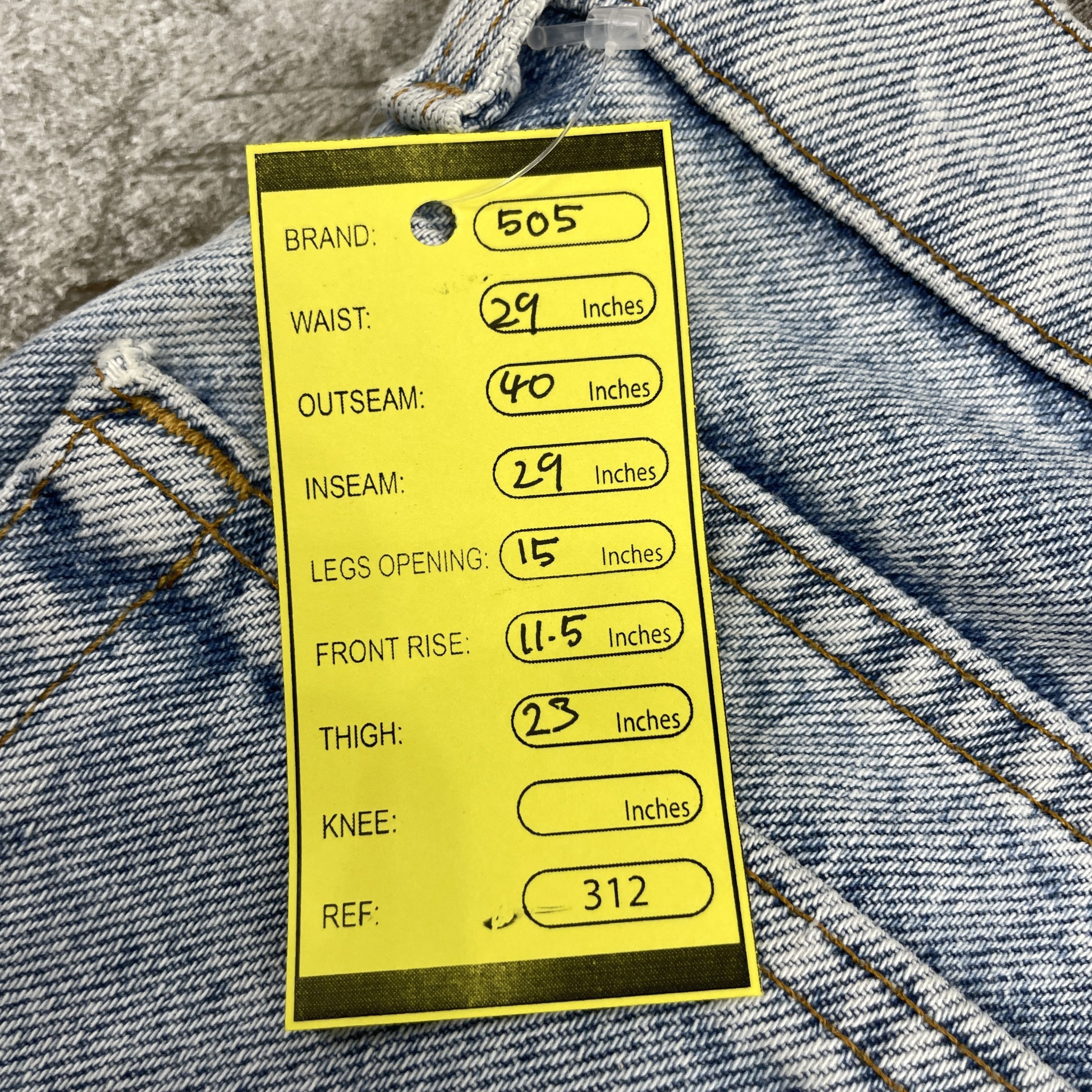 Levi's Vintage Levi's 505 Blue Light Wash Distressed Jeans-WC312 Size US 29 - 9 Thumbnail
