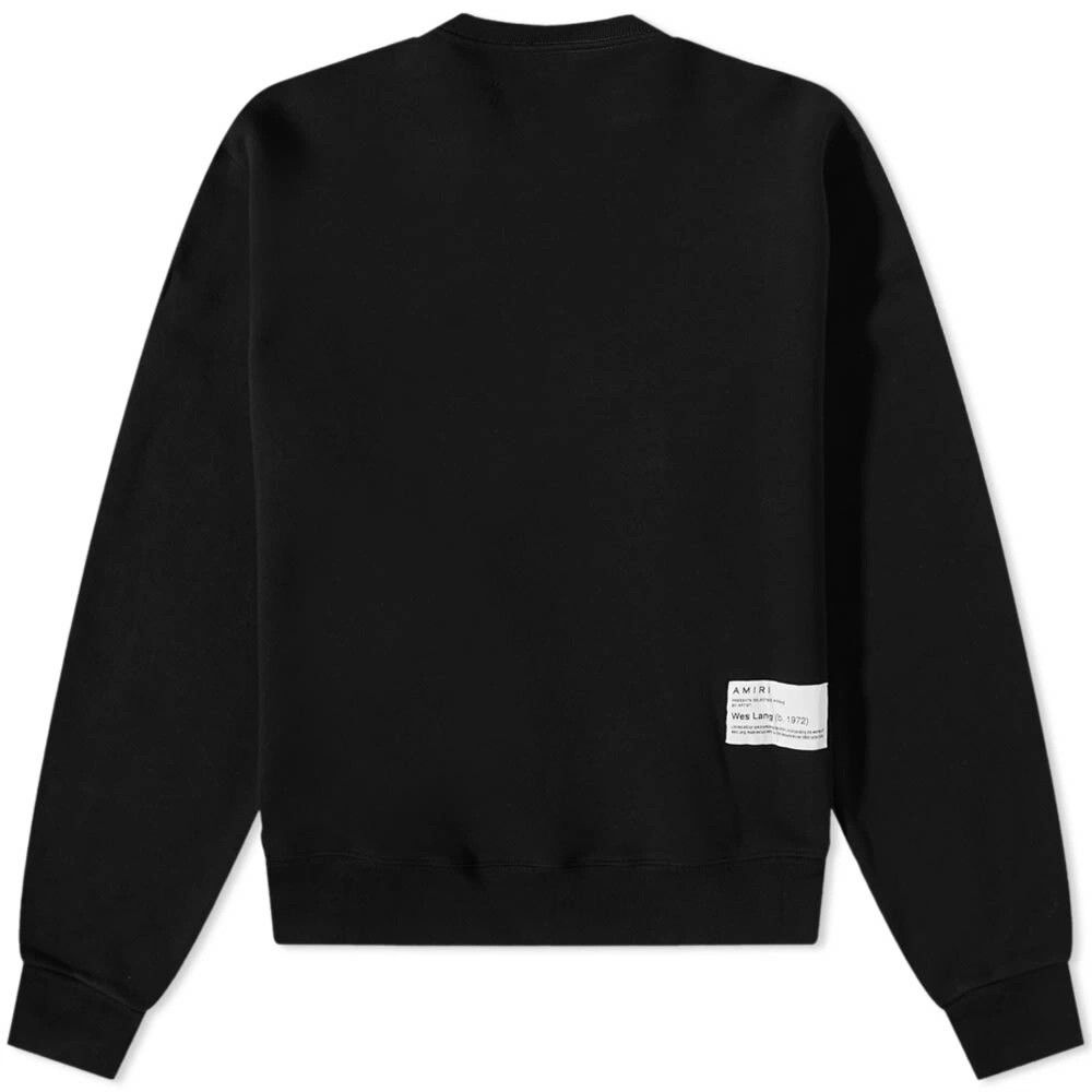 Amiri o1w1db10125 Logo Print Sweatshirt in Black Size US L / EU 52-54 / 3 - 2 Thumbnail