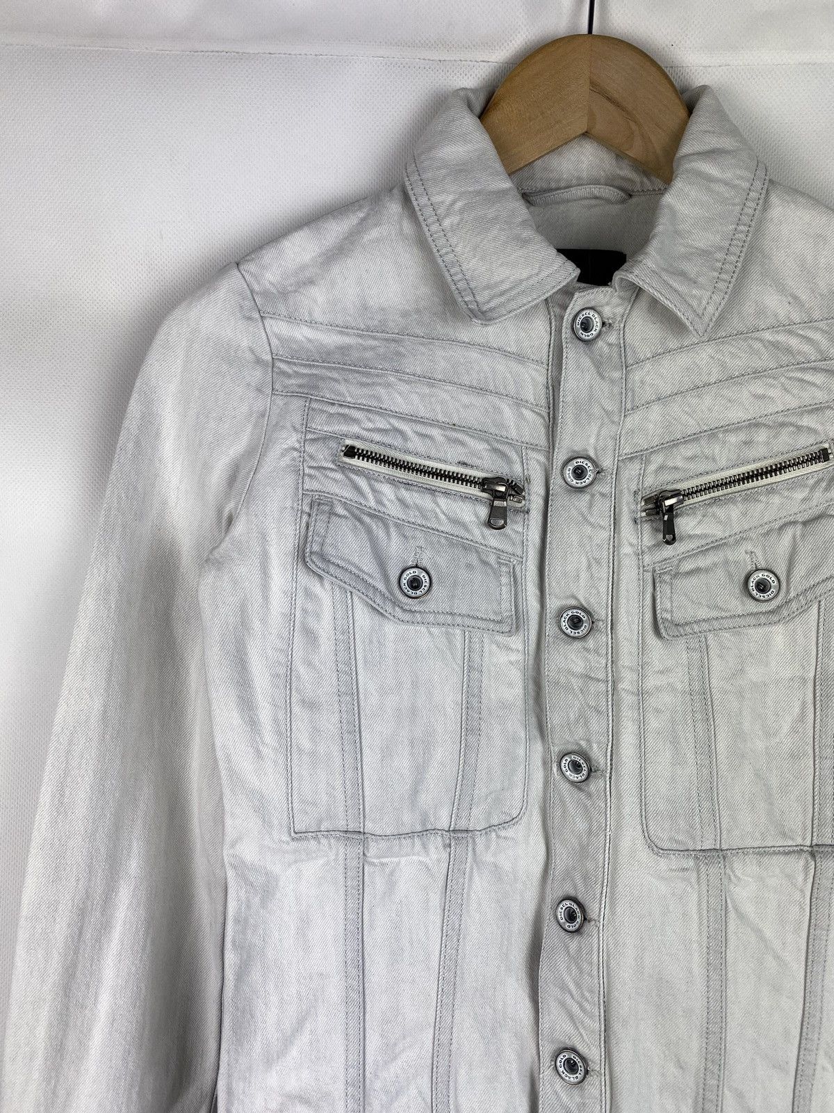 Diesel × Diesel Black Gold Diesel Black Gold ladies denim trucker jacket size 38 / M Size M / US 6-8 / IT 42-44 - 4 Thumbnail