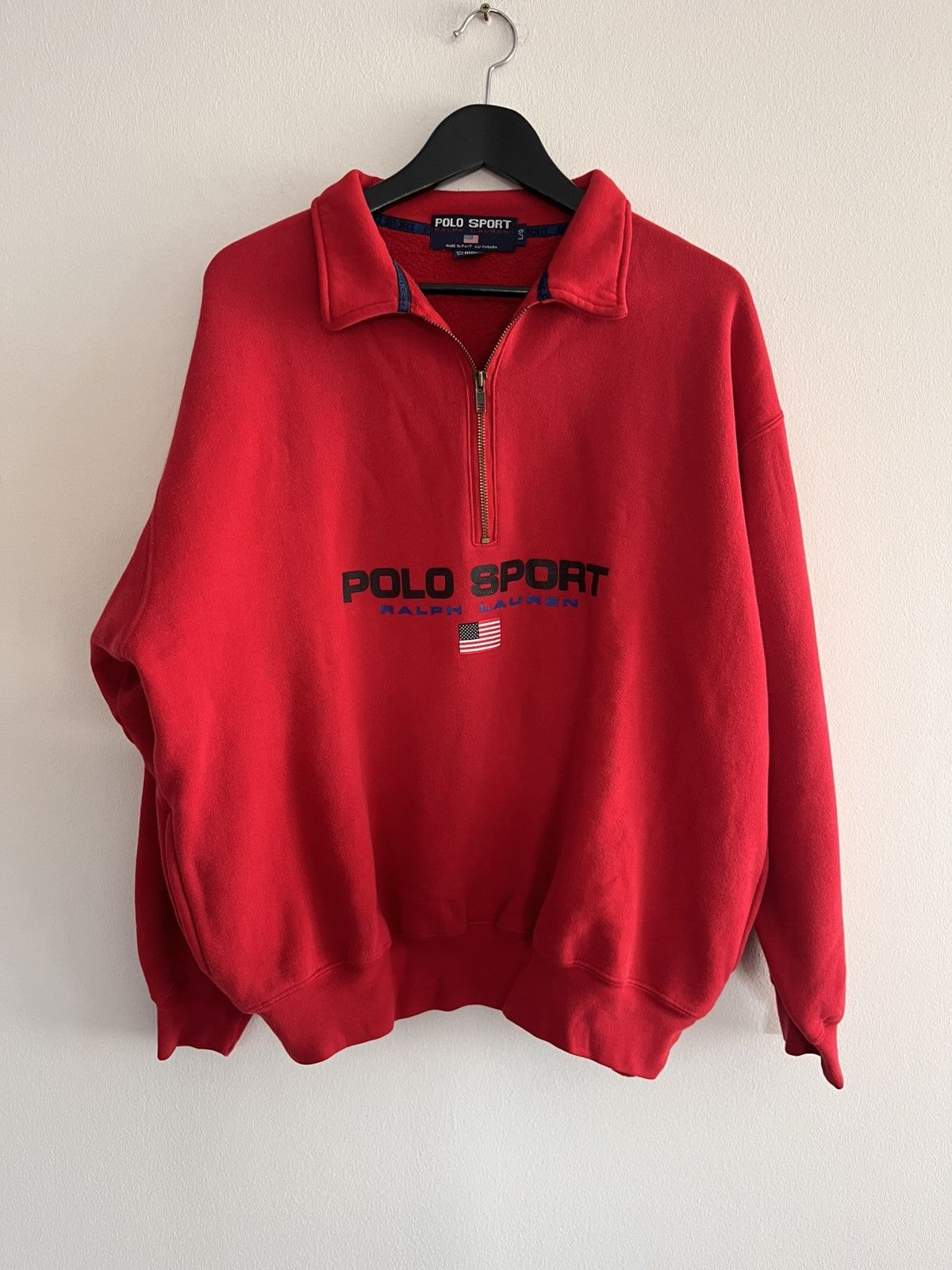 Ralph Lauren Polo Sport - 90s Zip Pullover Size US L / EU 52-54 / 3 - 1 Thumbnail