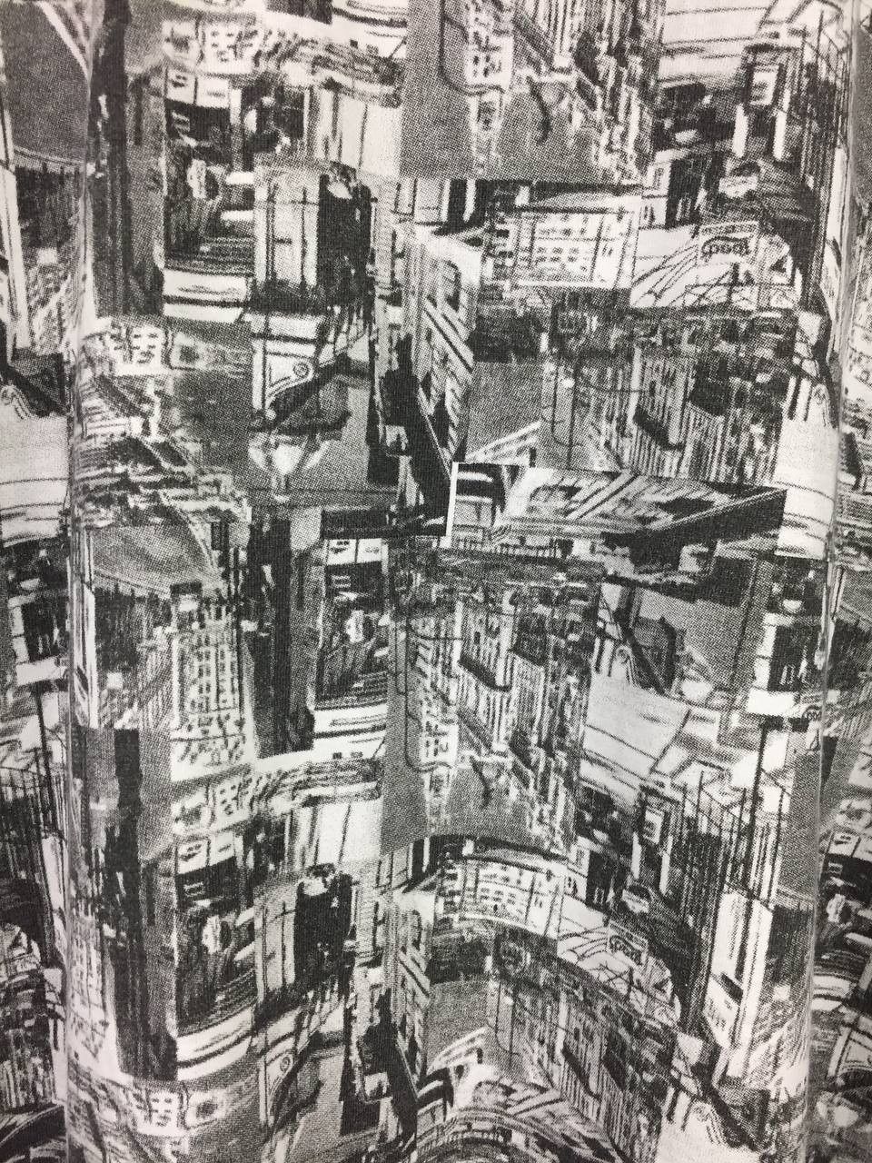 Airwalk Vtg 00s Airwalk Cityscape All Over Print Skate Polo Shirt Size US XL / EU 56 / 4 - 8 Thumbnail