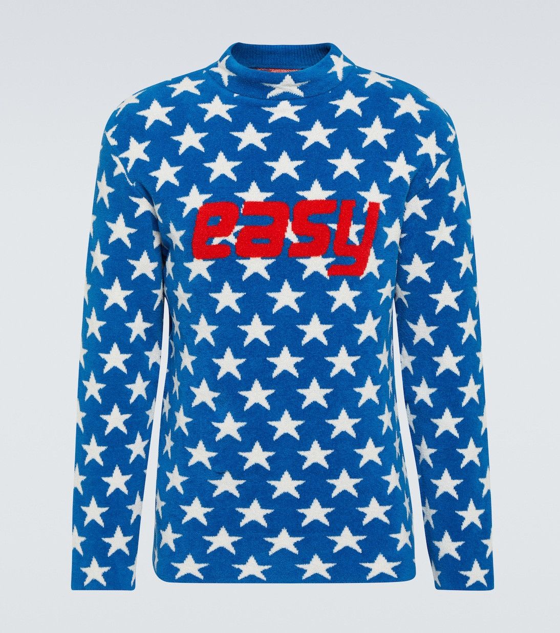 ERL ERL mock-neck intarsia-knit Blue Star jumper Sweater Size US S / EU 44-46 / 1 - 9 Thumbnail