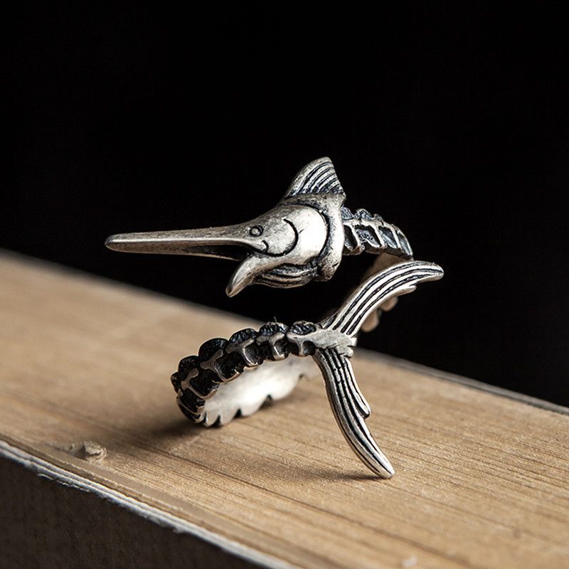 Jewelry Fish New Design Jewelry Rings Open Chrome Ring (Size 7-13) Size ONE SIZE - 1 Thumbnail