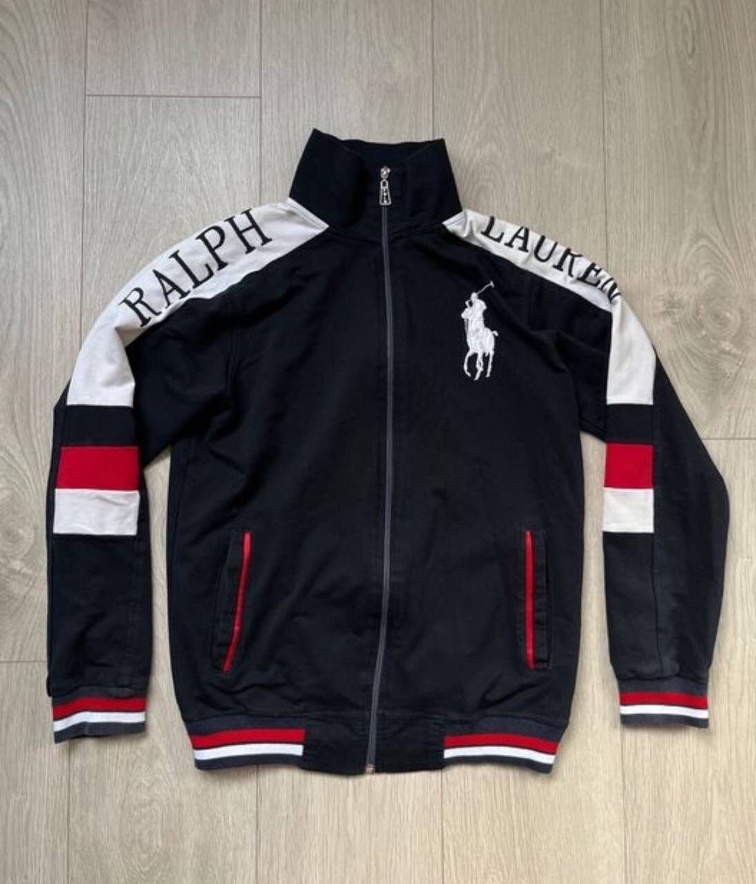 Vintage Polo Ralph Lauren RRL Zip Up Jacket Big Pony Logo
