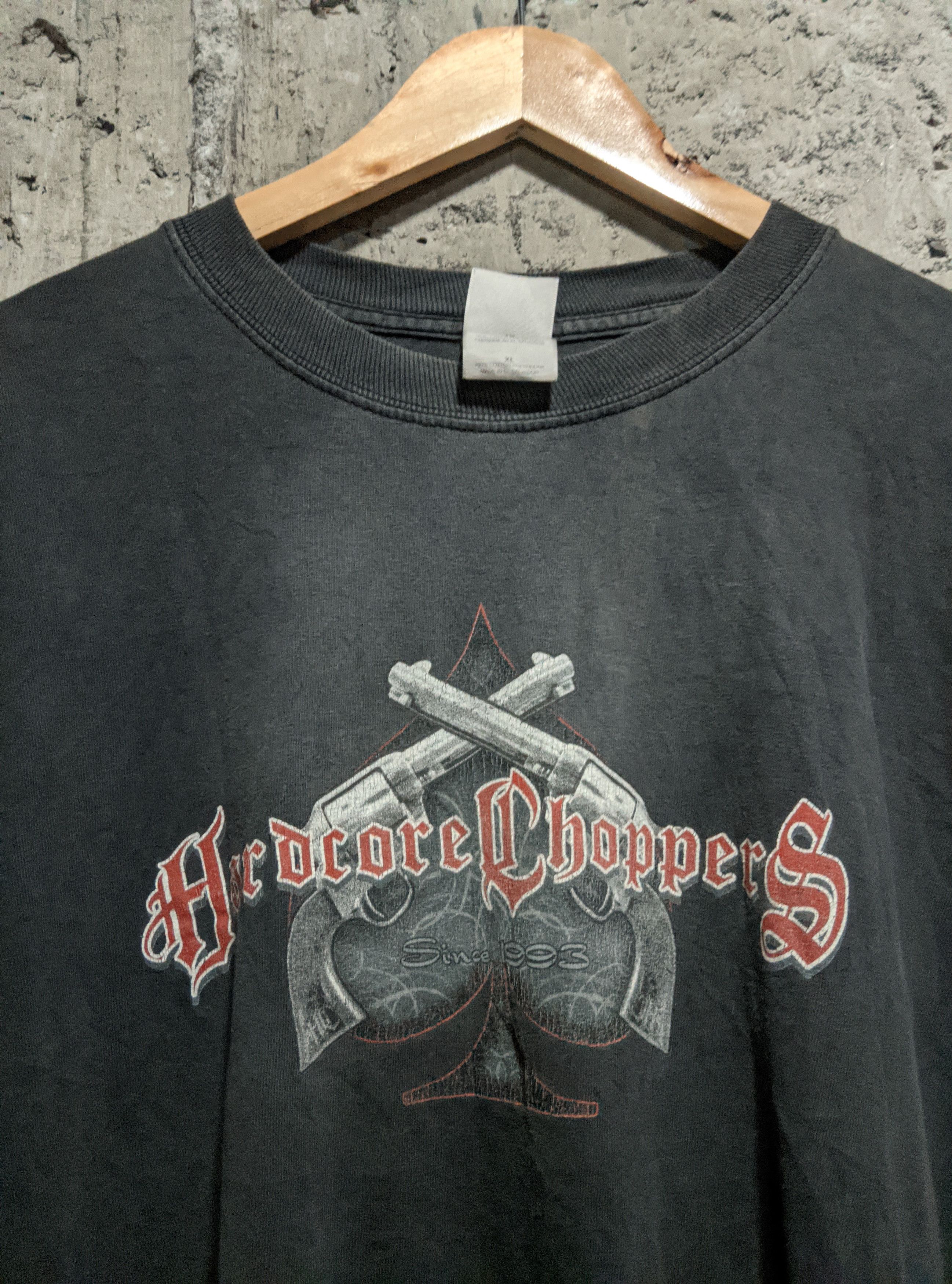 Vintage Vintage 90s hardcore choppers skull westcoast motorcicles t Size US XL / EU 56 / 4 - 3 Thumbnail