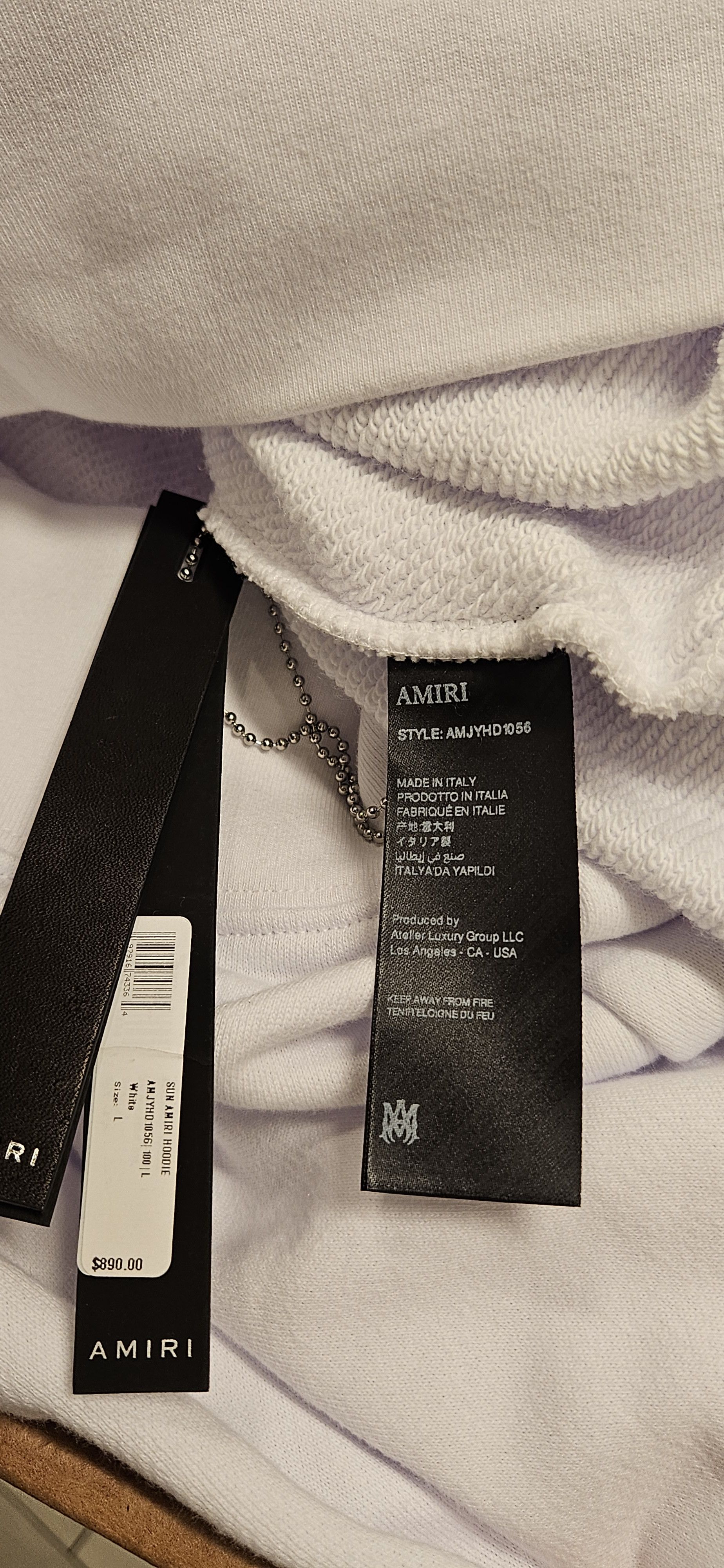 Amiri Sun Amiri Logo Hoodie Size US L / EU 52-54 / 3 - 8 Thumbnail