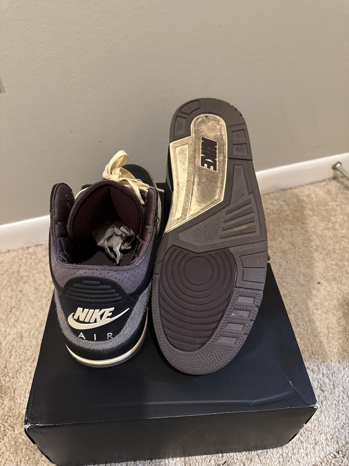 Jordan Brand × Nike Jordan 3 A ma maniere Size US 11.5 / EU 44-45 - 2 Thumbnail