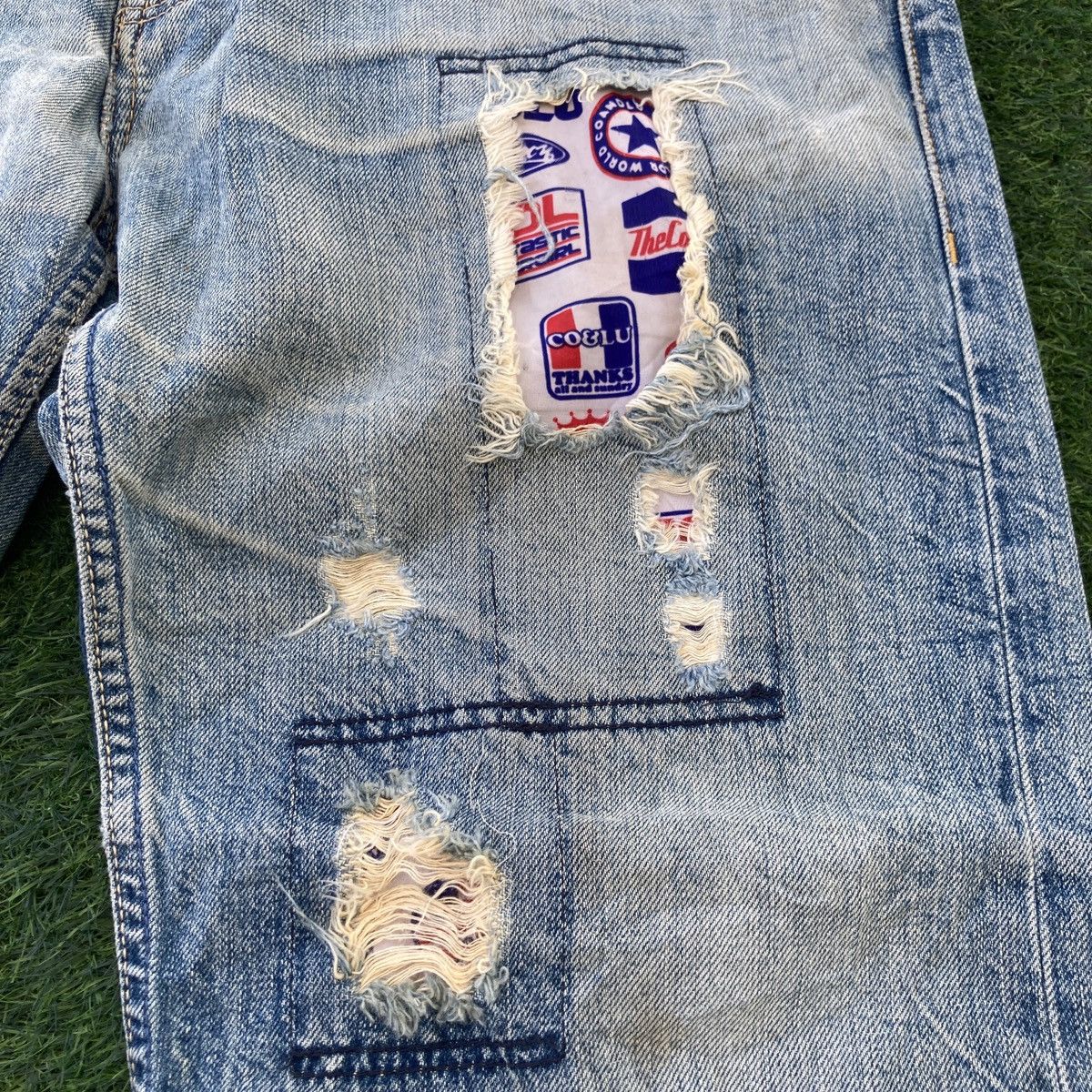 Hysteric Glamour CO & LU DISTRESSED JEANS Size US 35 - 11 Thumbnail