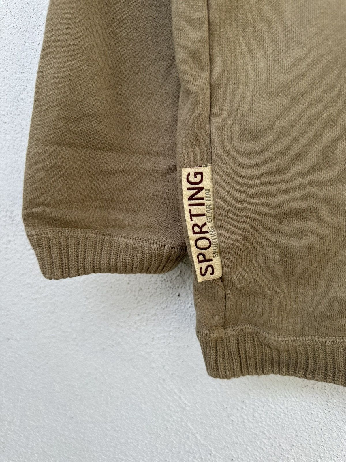 Hai Sporting Gear × Issey Miyake × Japanese Brand Hai Sporting Gear by Issey Miyake Army Patch Sweatshirt Size US L / EU 52-54 / 3 - 9 Thumbnail