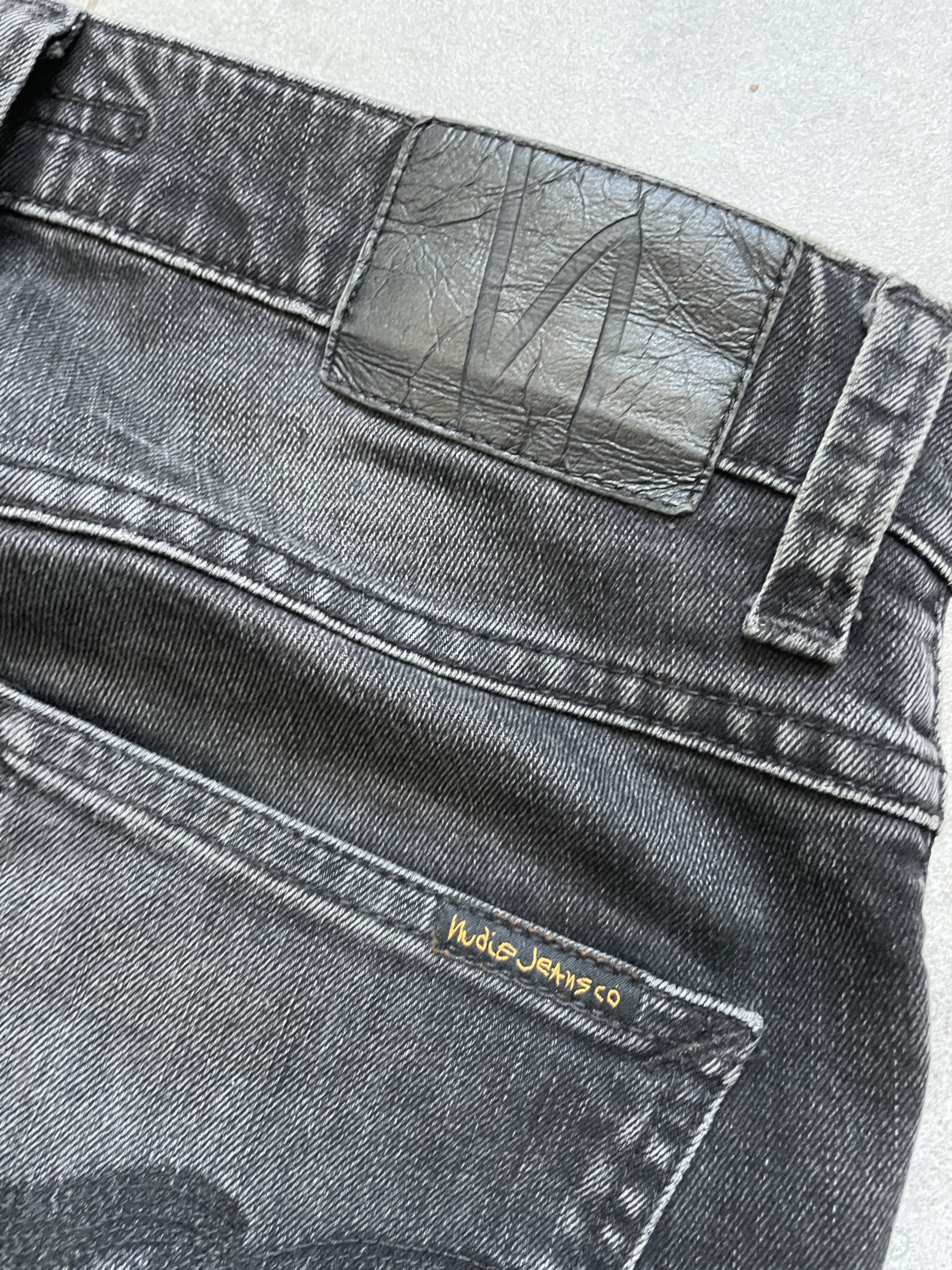 Nudie Jeans BLACK GRIM TIM NUDIE JEANS SKINNY DENIM Size US 29 - 4 Thumbnail