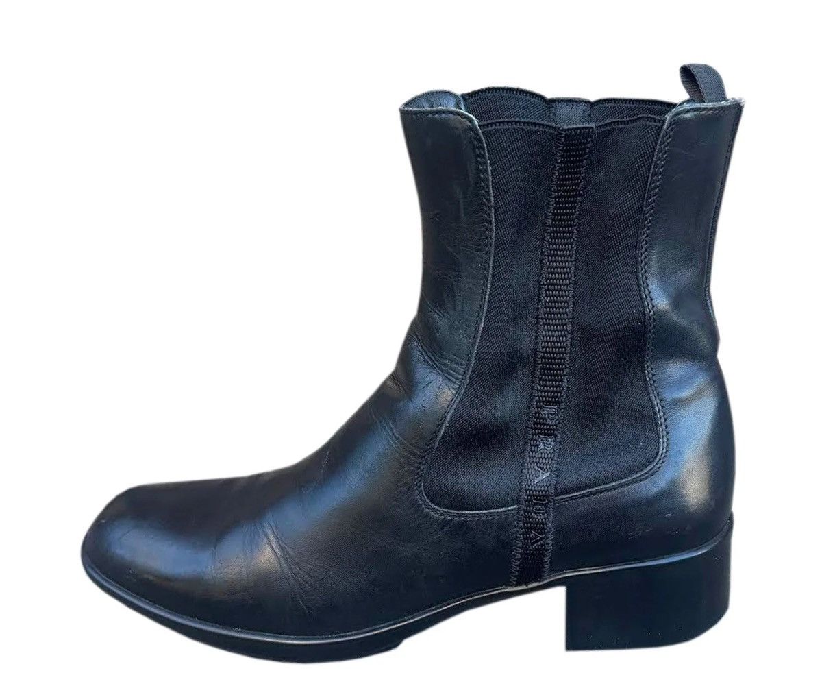 Prada Women's Vintage Prada Chelsea Boots (Size 37 1/2) Size US 7.5 / IT 37.5 - 1 Thumbnail