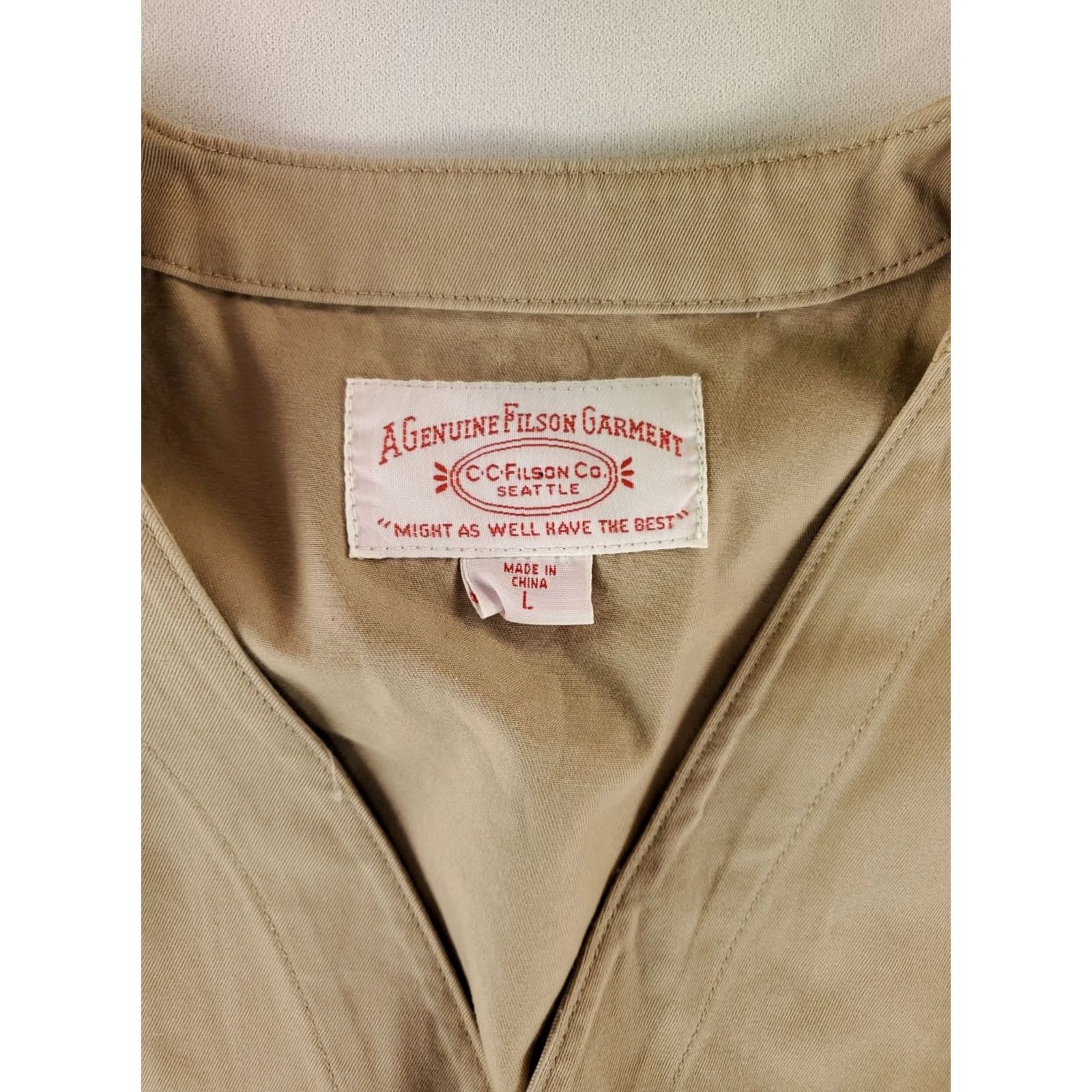 Filson Filson Vest Hunting Safari Belted Tan Khaki Mens L Beiga? Size US L / EU 52-54 / 3 - 2 Thumbnail