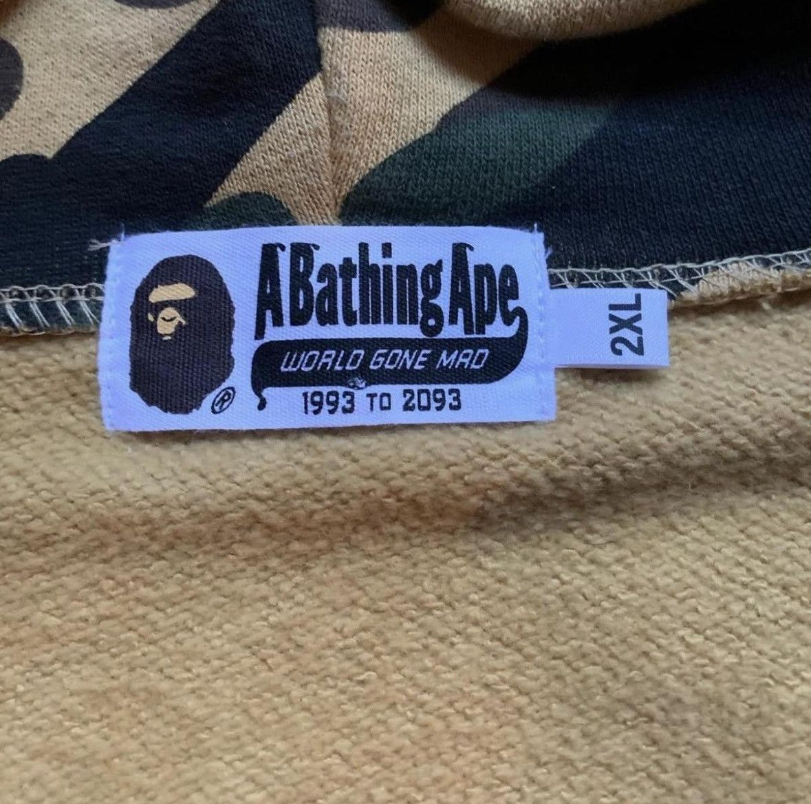 Bape 1st camo yellow BAPE Tiger full zip hoodie Size US XXL / EU 58 / 5 - 5 Thumbnail