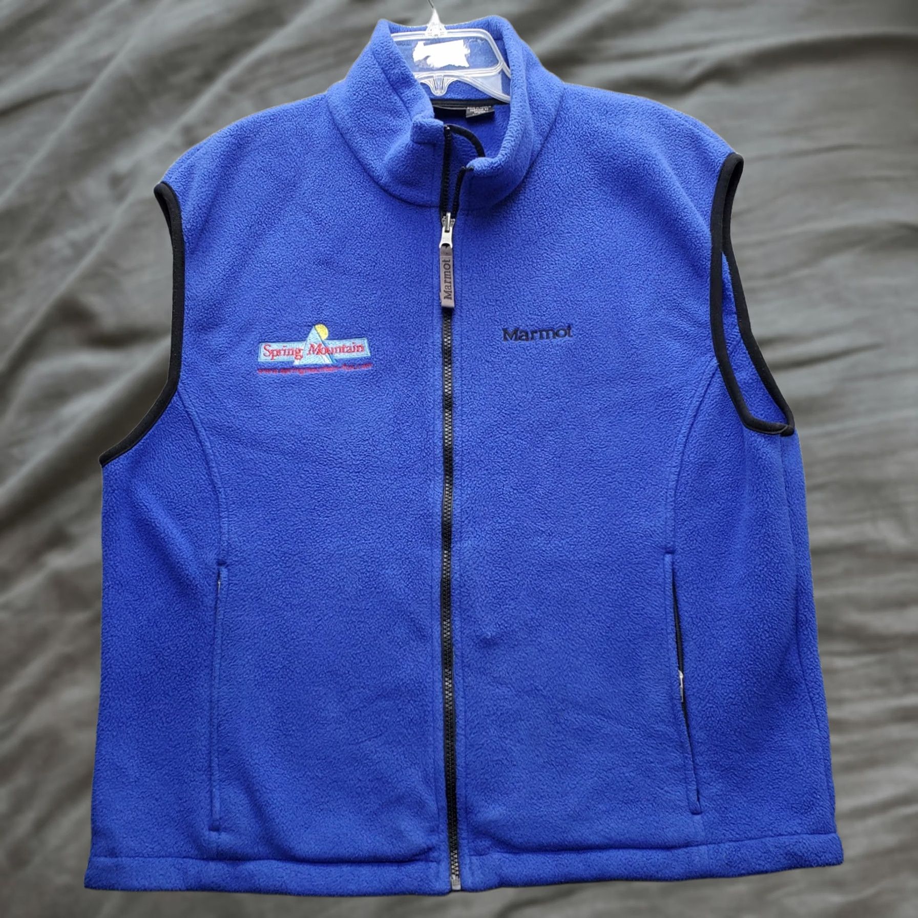 Marmot Marmot Gorpcore Vest Mens Large Blue Fleece Full Zip Mock Neck Outdoor Walking Spring Mountain Size US L / EU 52-54 / 3 - 1 Thumbnail