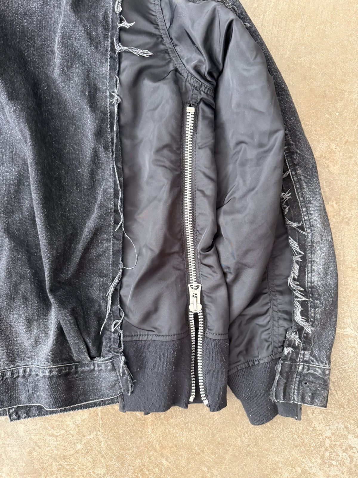 Sacai Sacai MA1 Denim Patchwork Jacket Kapital Our Legacy Visvim Size US L / EU 52-54 / 3 - 7 Thumbnail