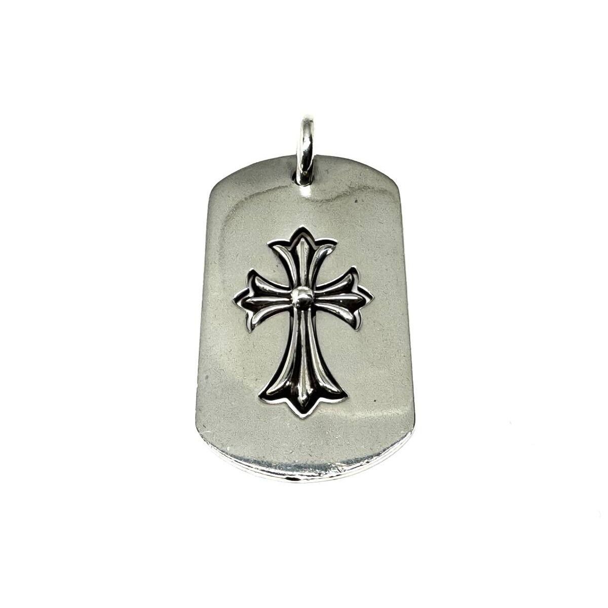 Chrome Hearts Chrome Hearts Invoice Cutout Tiny Cross Dog Tag Size ONE SIZE - 1 Thumbnail