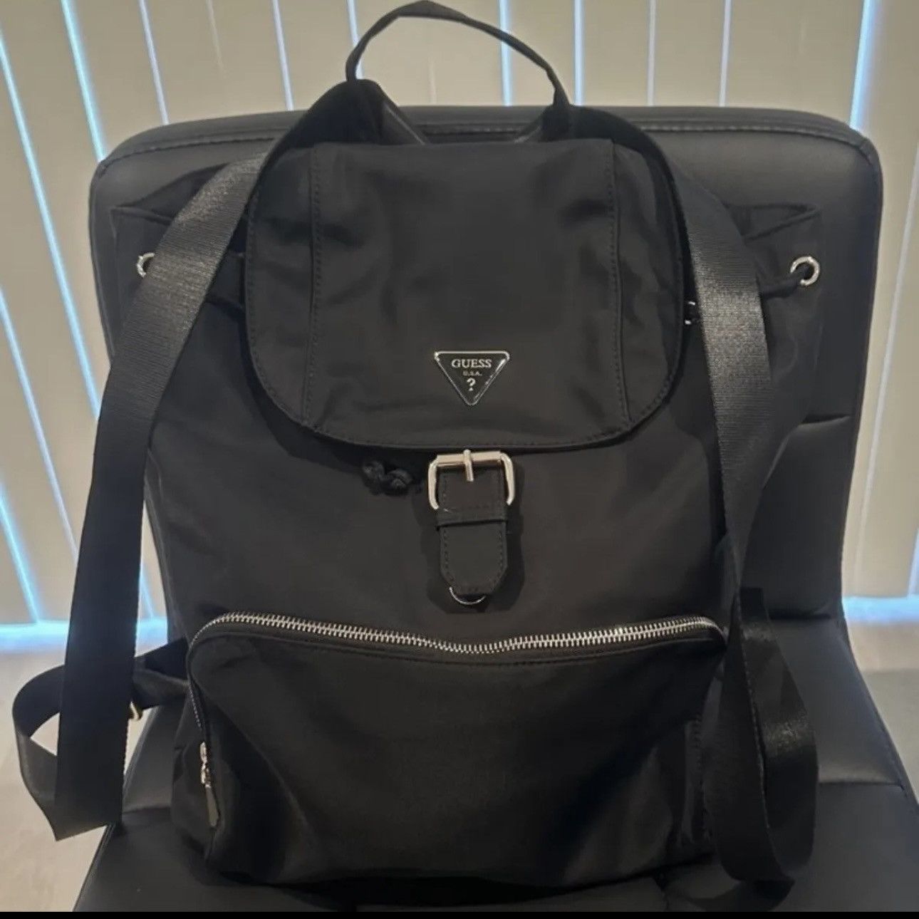 Guess GUESS Jaxi Nylon Large Backpack 12"W x 15"H x 5"D No tags. Size ONE SIZE - 1 Thumbnail