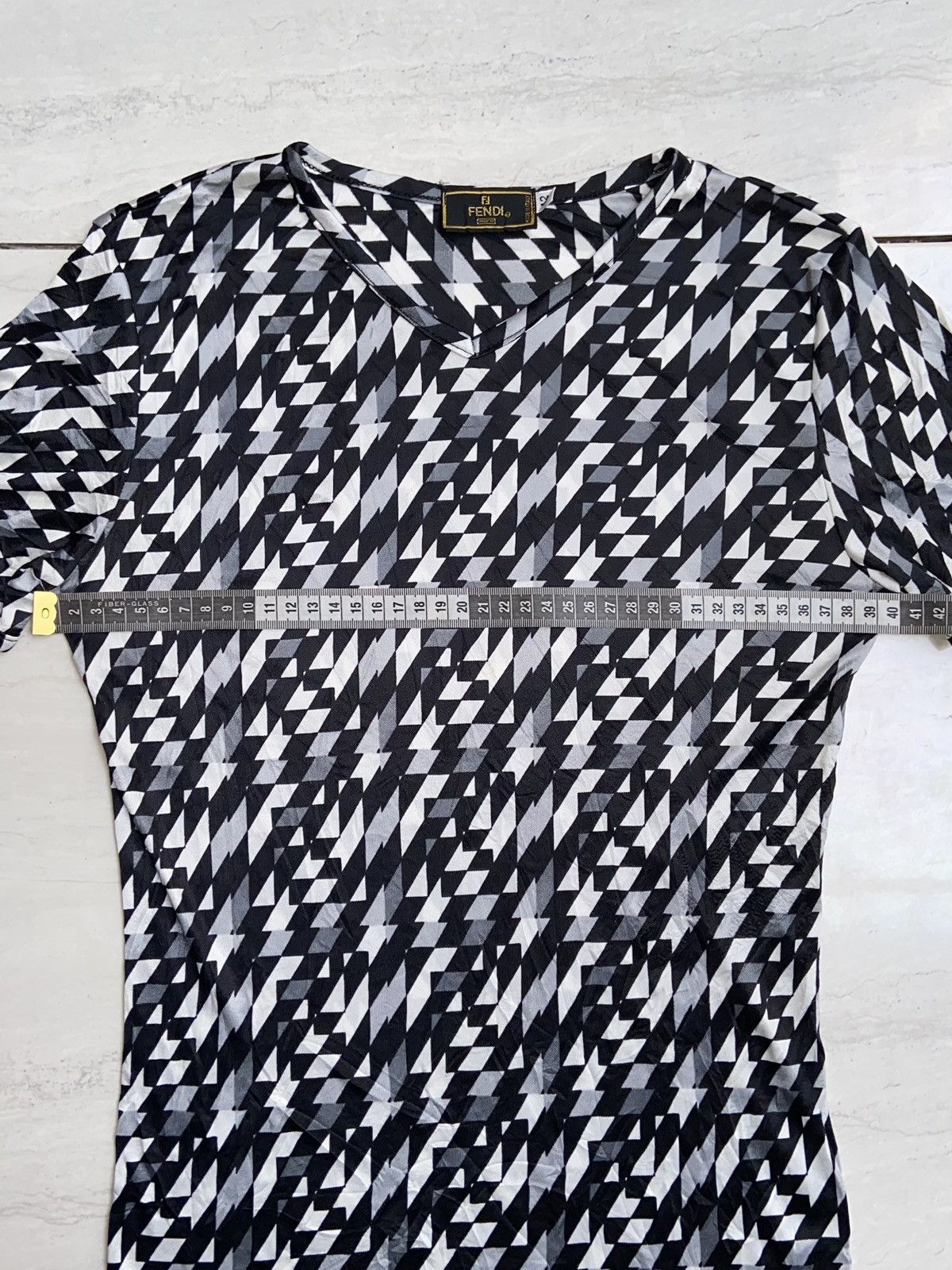 Fendi FENDI Striped T-shirt Size US XXS / EU 40 - 3 Thumbnail