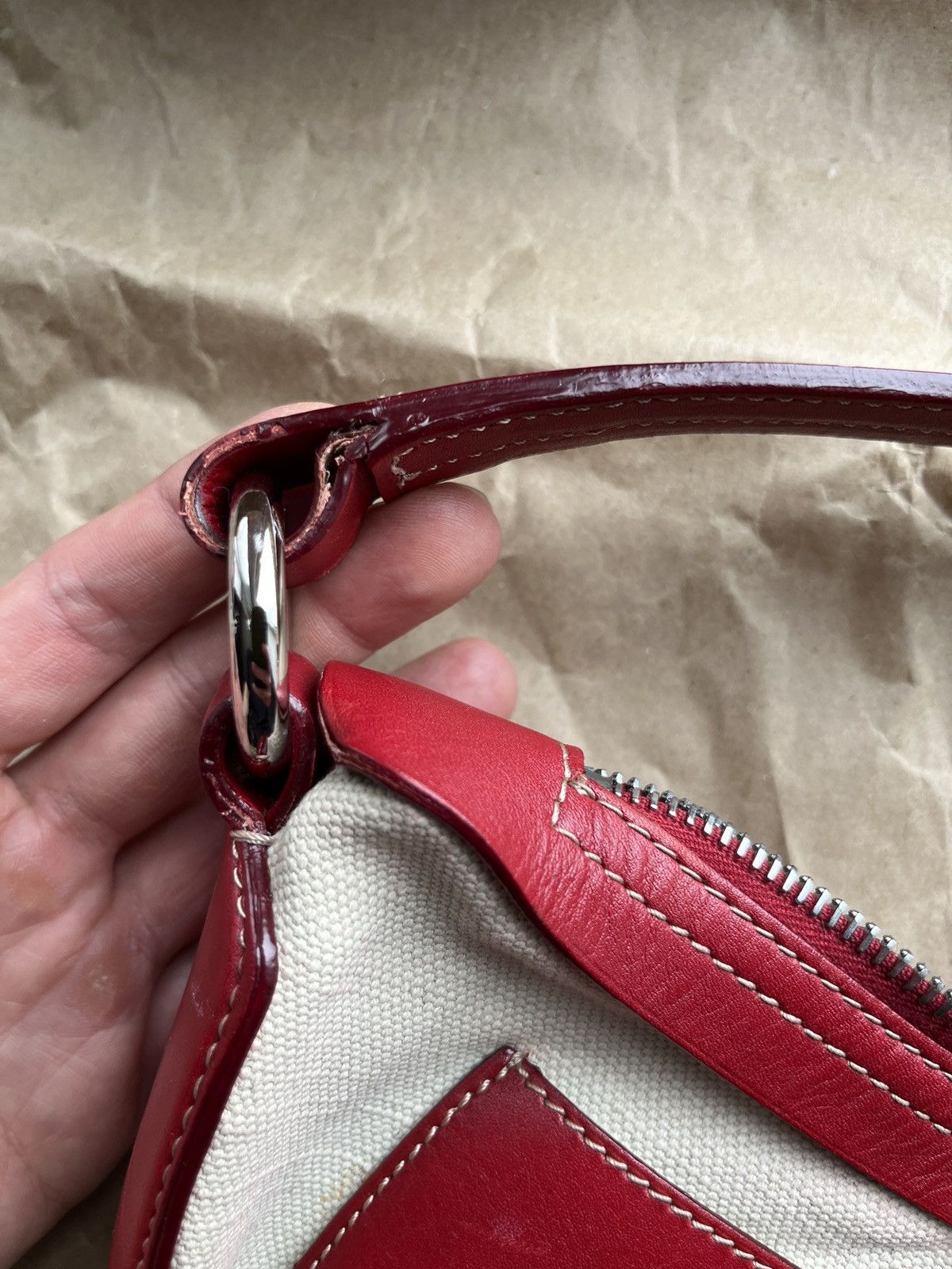 Bally BALLY Canvas Leather Hobo Bag Size ONE SIZE - 10 Thumbnail
