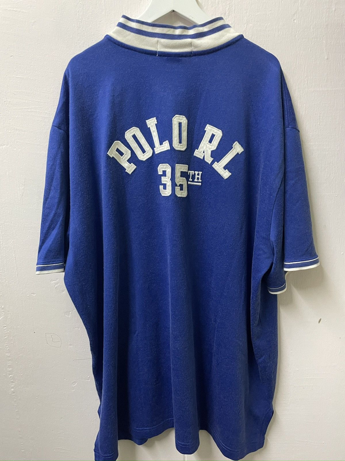 Polo Ralph Lauren VTG Polo Ralph Lauren 35th Anniversary Jersey Polo Shirt Size US XL / EU 56 / 4 - 2 Thumbnail