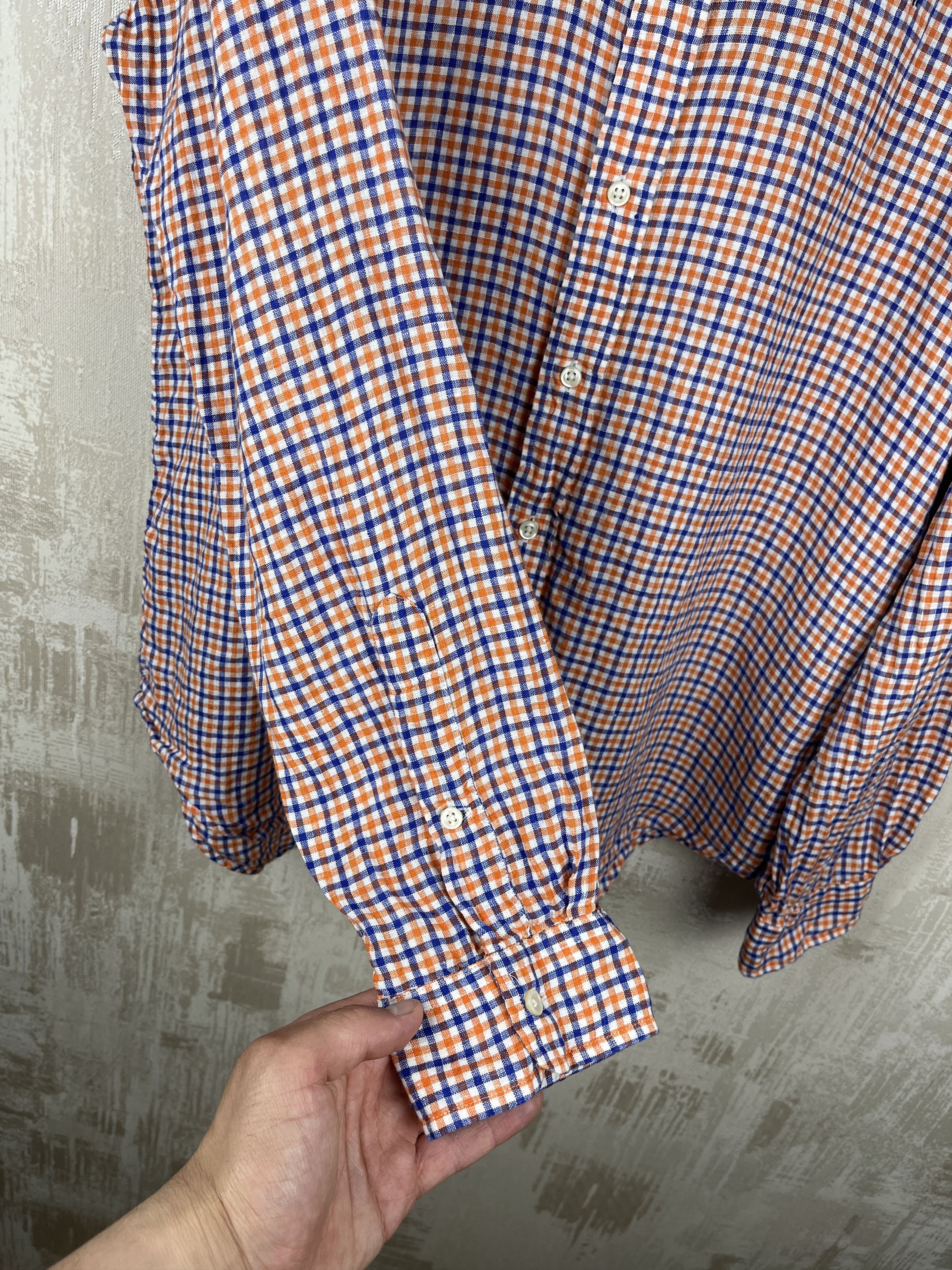 Polo Ralph Lauren Polo Ralph Lauren 100 % Linen Check Long Sleeve Shirt Size US L / EU 52-54 / 3 - 6 Thumbnail