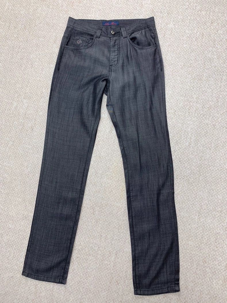 Loro Piana LORO PIANA Light gray denim men's pants Size US 31 - 2 Thumbnail