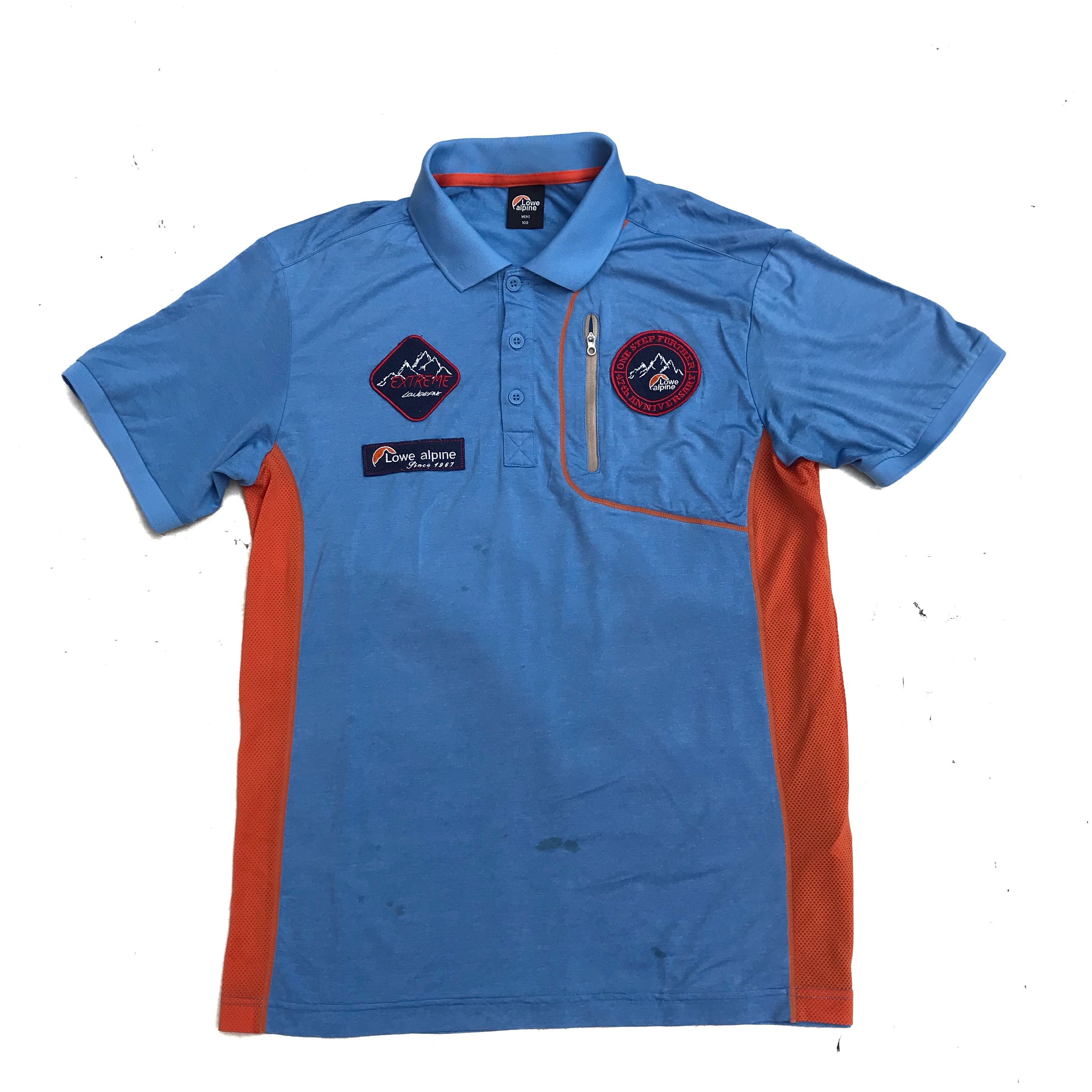 Other Lowe Alpine blue Polo Shirt vintage patch of mountain Size US M / EU 48-50 / 2 - 8 Thumbnail