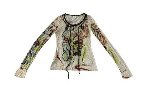 image of Jean Paul Gaultier Femme Pop Art Dancing Girl Stretchable in White, Women's (Size XS)