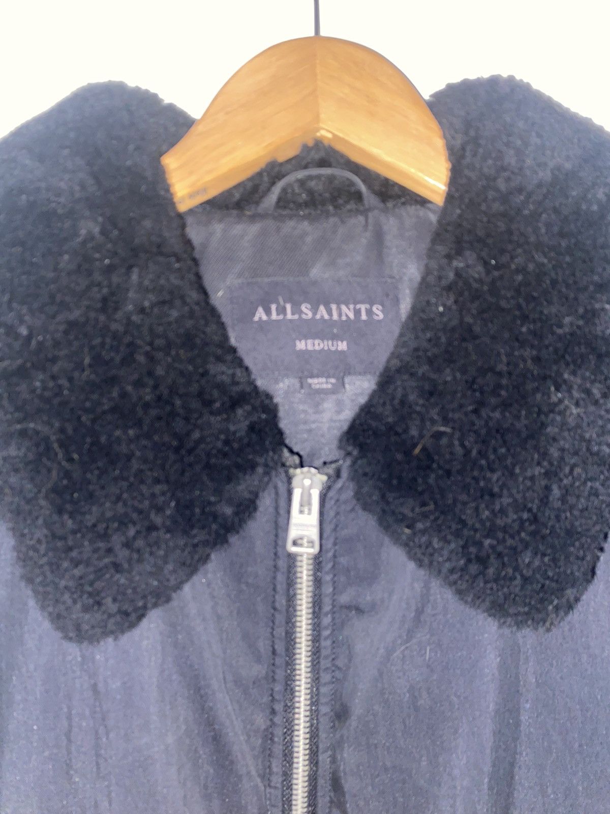 Allsaints All Saints Fur Collar Bomber Jacket Size US M / EU 48-50 / 2 - 3 Thumbnail