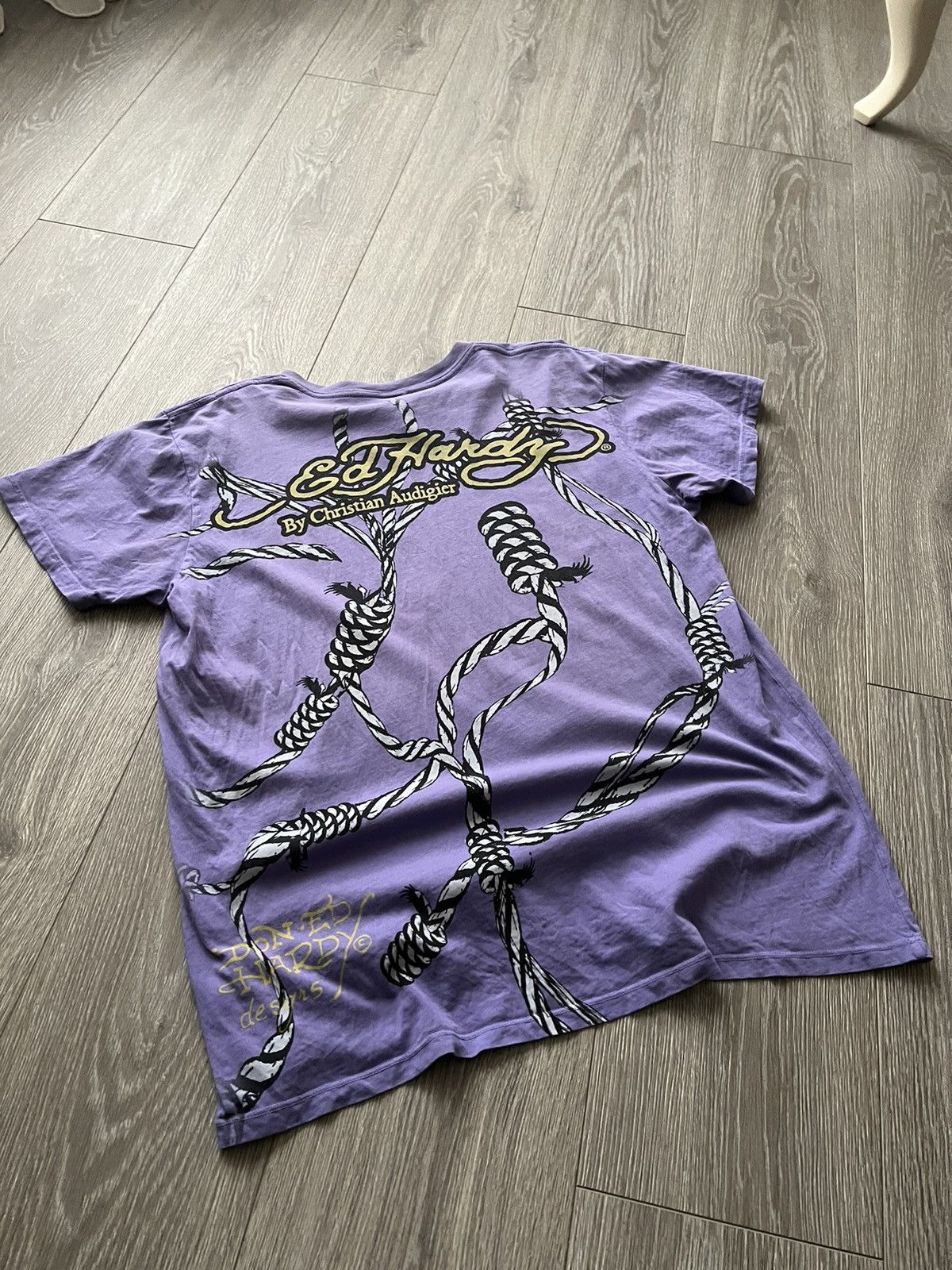 Christian Audigier × Ed Hardy × Vintage Vintage 💥 Ed Hardy by Christian Audigier T-Shirt Y2K Tee Size US L / EU 52-54 / 3 - 16 Thumbnail