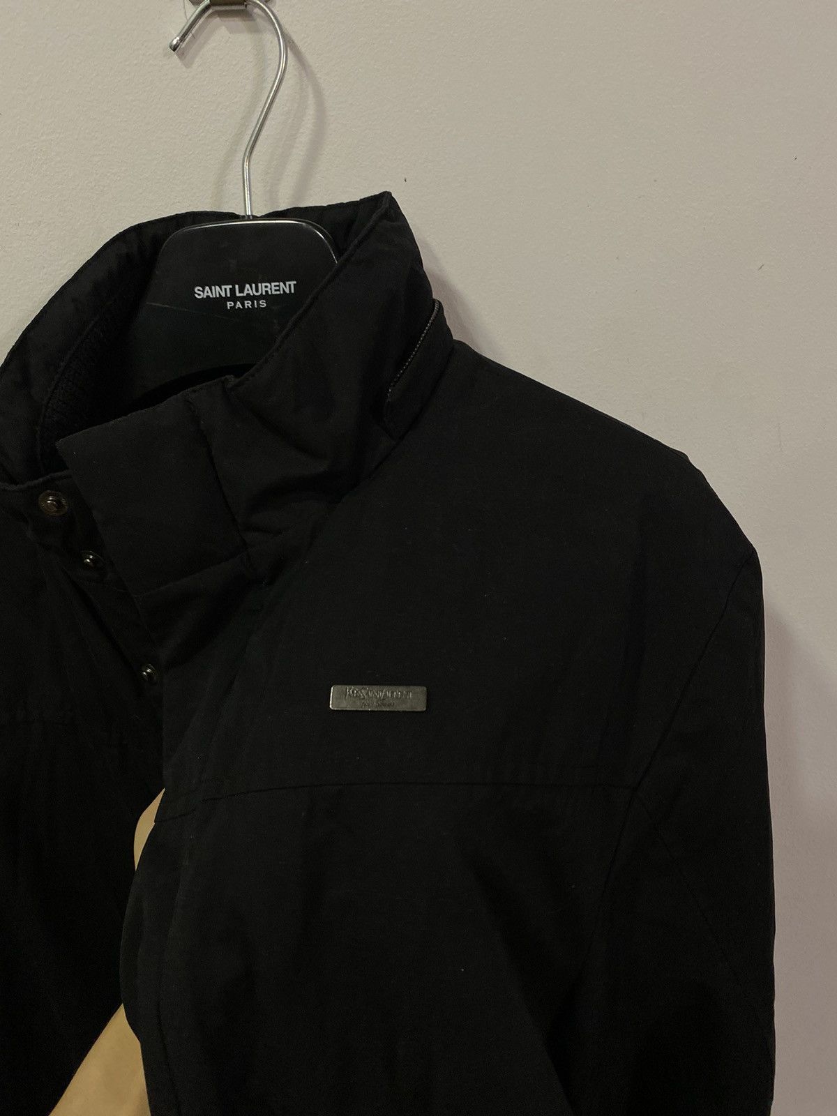 Yves Saint Laurent Winter Warm YSL Jacket Black Vintage Parka Bomber Size US S / EU 44-46 / 1 - 13 Thumbnail